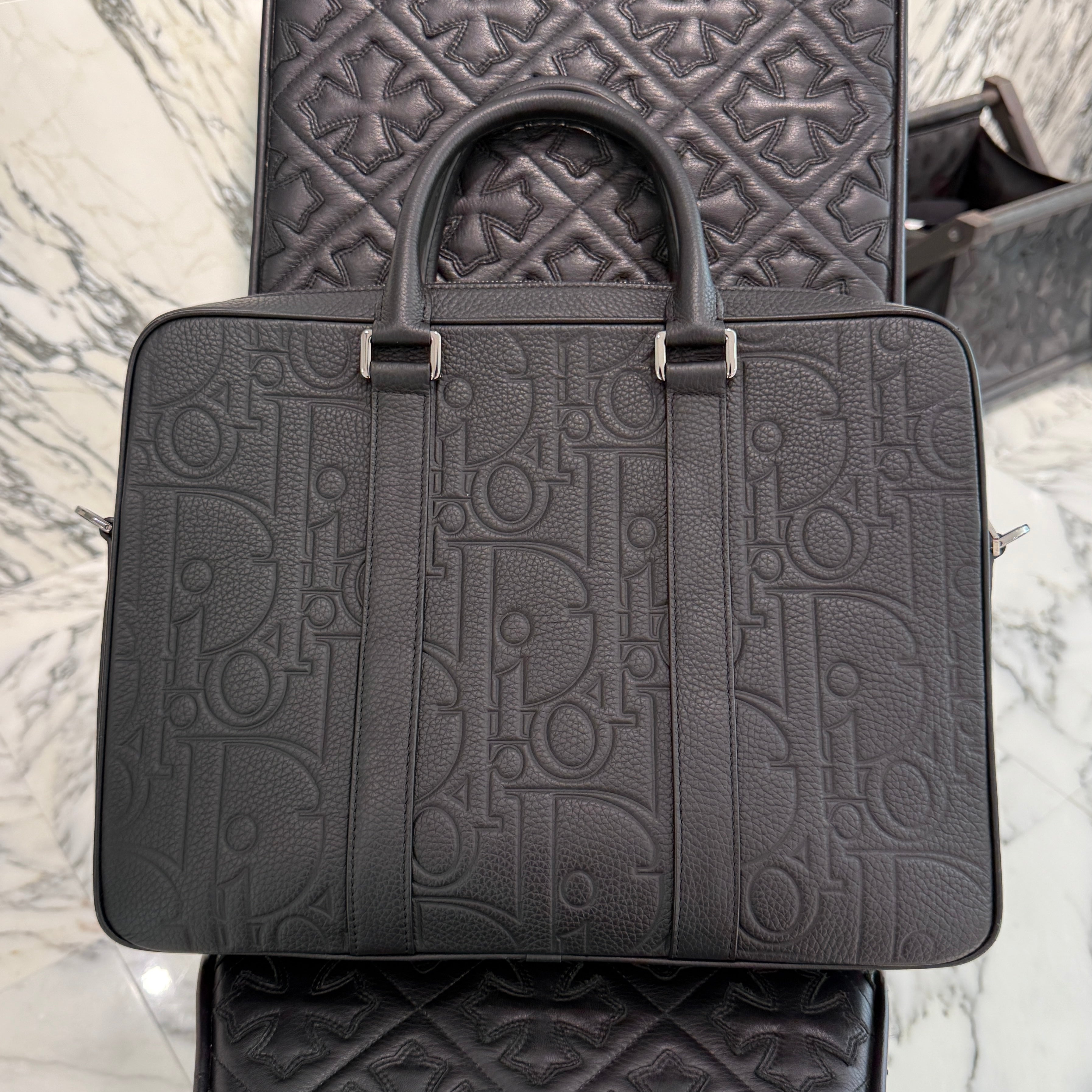 DIOR 2024AW Oblique Leather Briefcase 1ESBR180LLG_H00N ディオール オブリーク レザー ブリーフケース