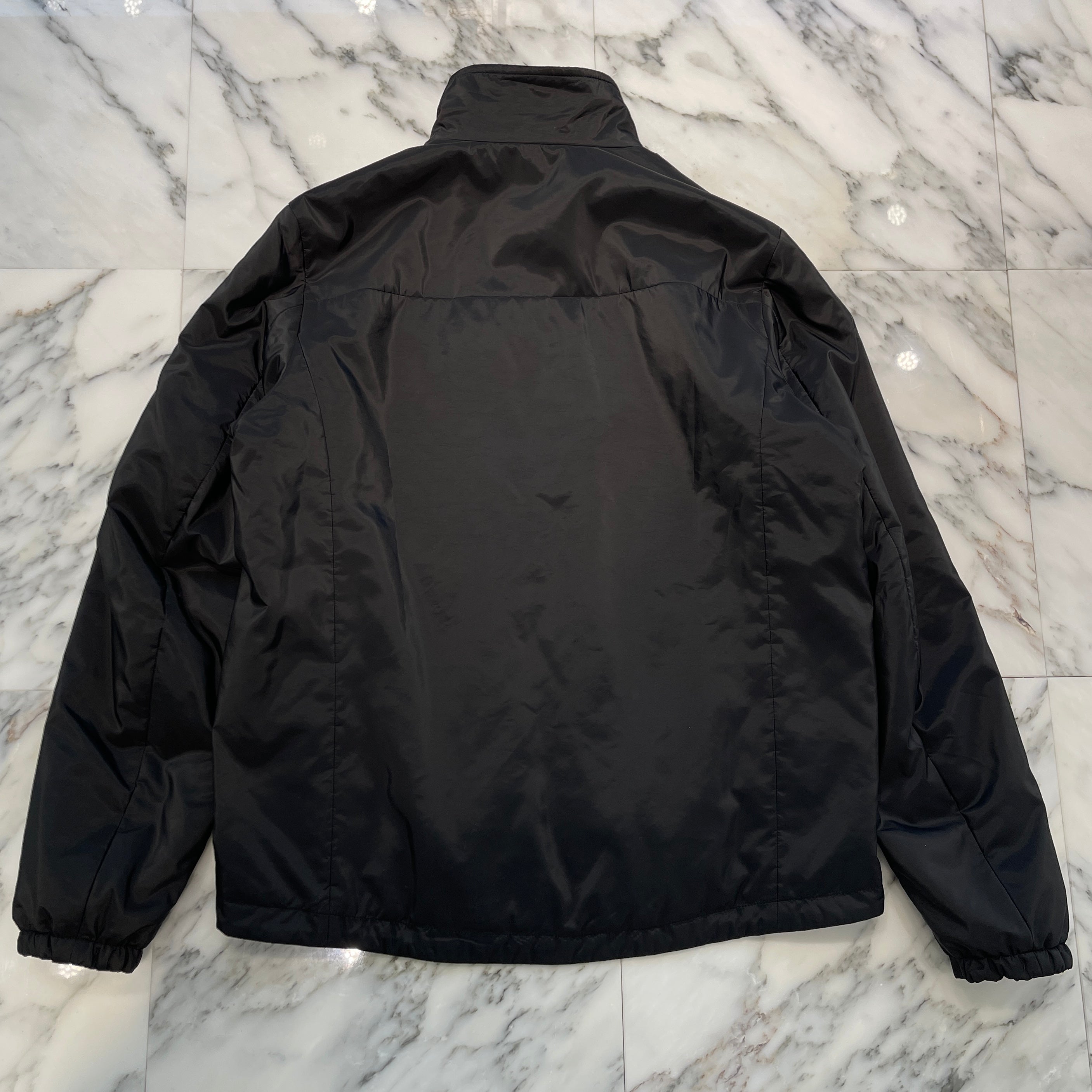 PRADA 2023AW Silver Plate Reversible Puffy Jacket SGB223 R232 1060 Size 54 プラダ シルバープレート リバーシブルパフィジャケットサイズ54