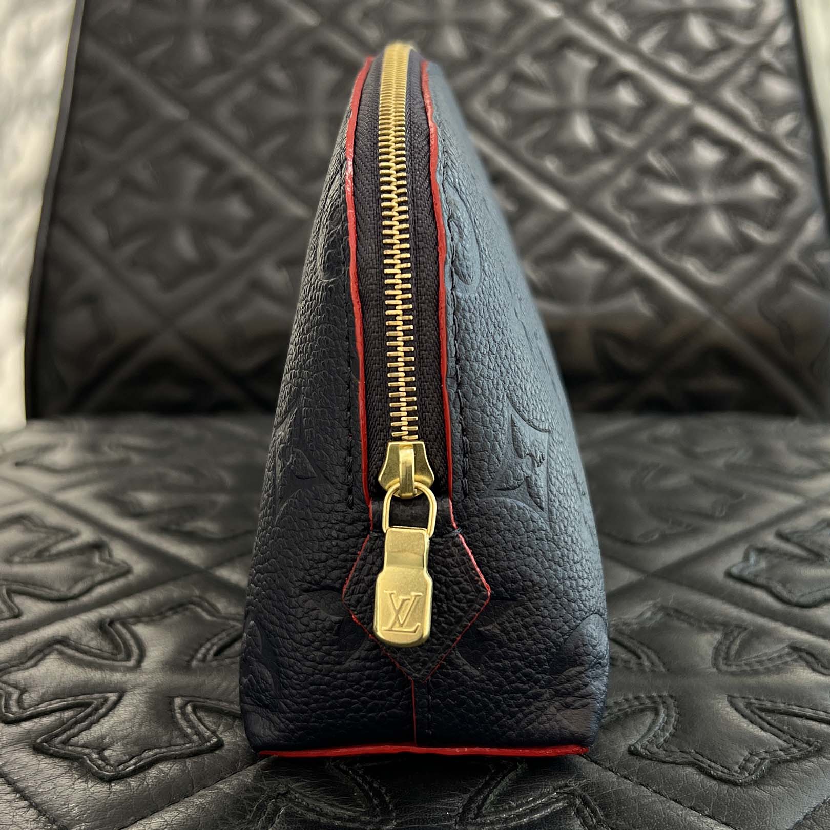 LOUIS VUITTON Monogram Empreinte Pochette Cosmetic PM M69413 ルイヴィトン モノグラム アンプラントポシェット・コスメティック PM