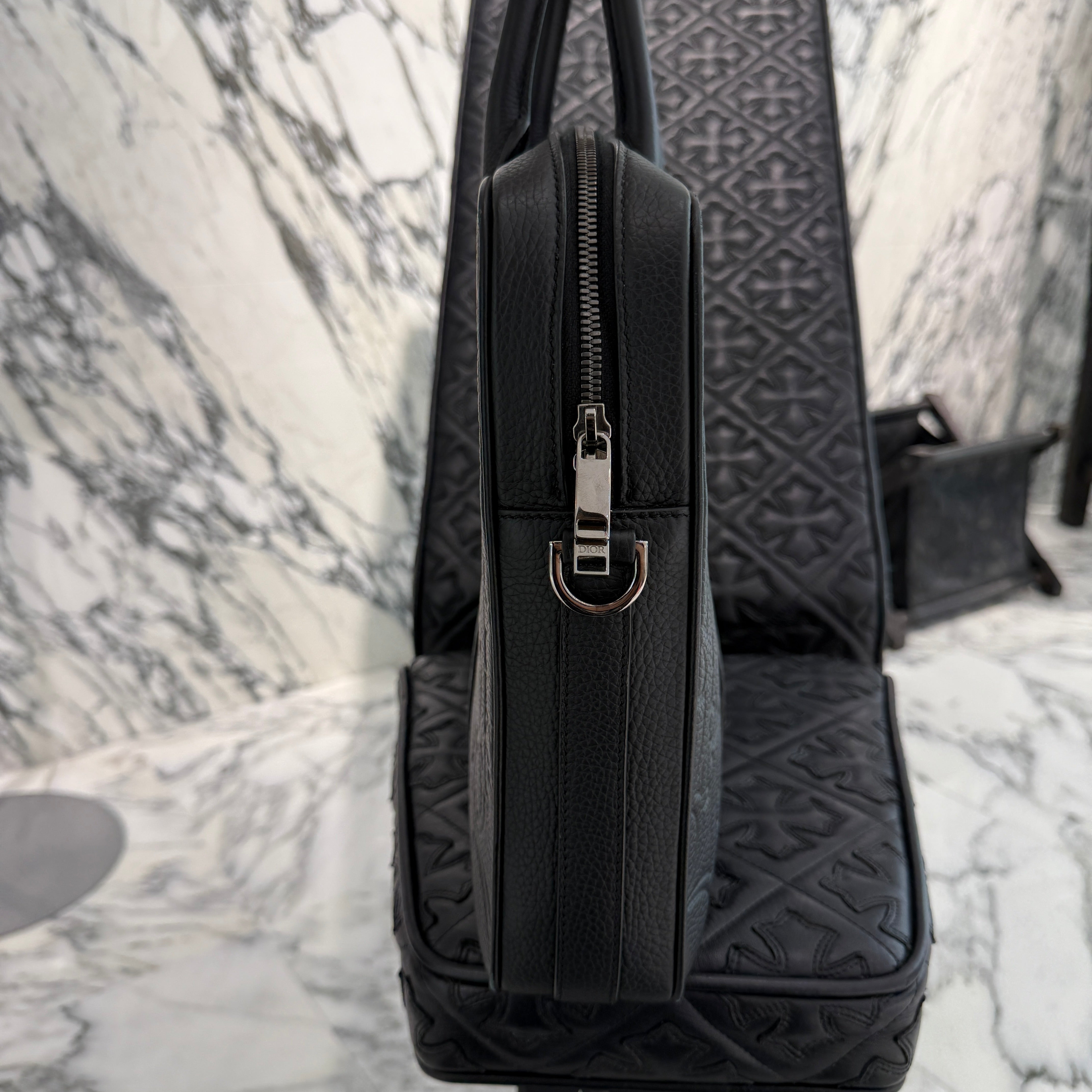 DIOR 2024AW Oblique Leather Briefcase 1ESBR180LLG_H00N ディオール オブリーク レザー ブリーフケース