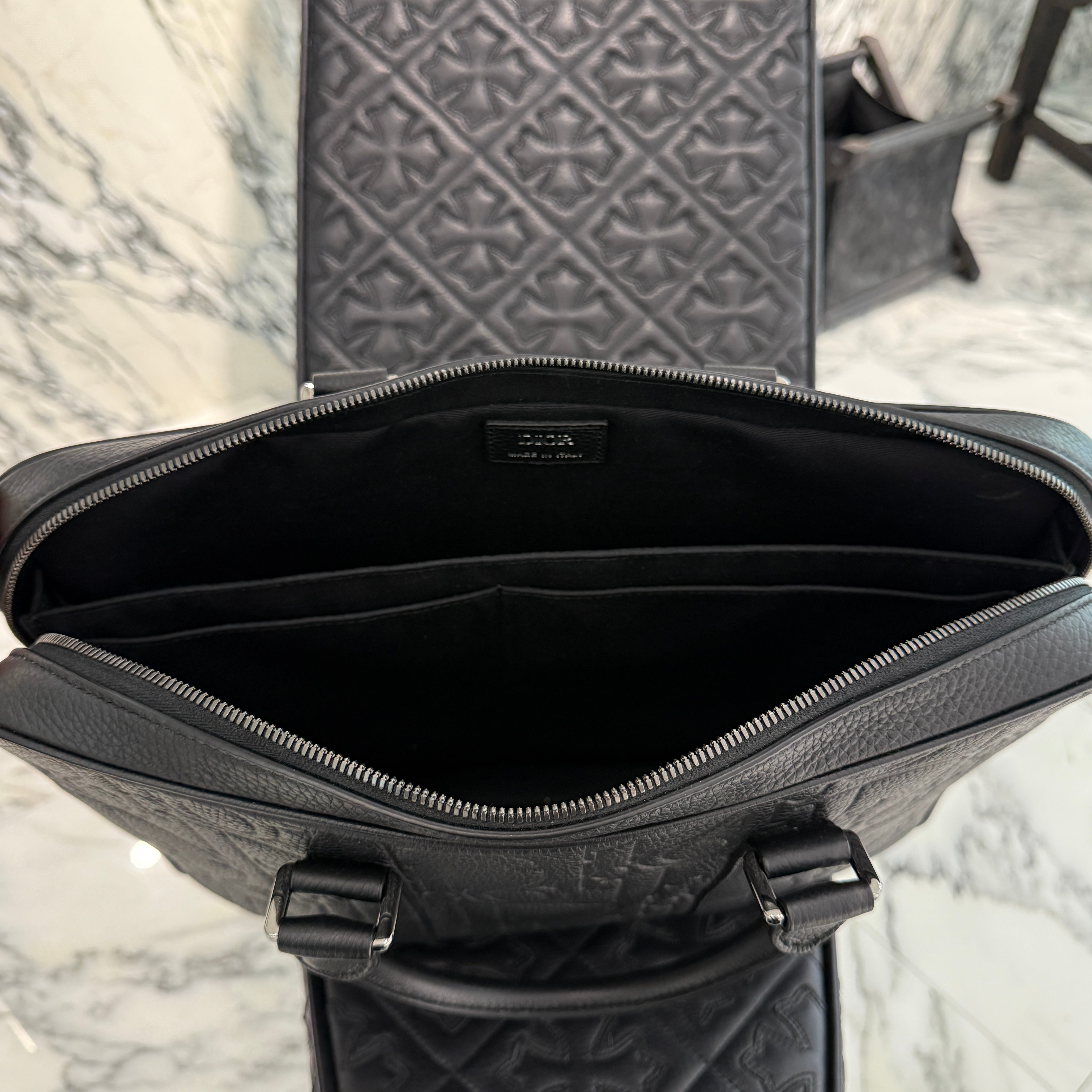 DIOR 2024AW Oblique Leather Briefcase 1ESBR180LLG_H00N ディオール オブリーク レザー ブリーフケース