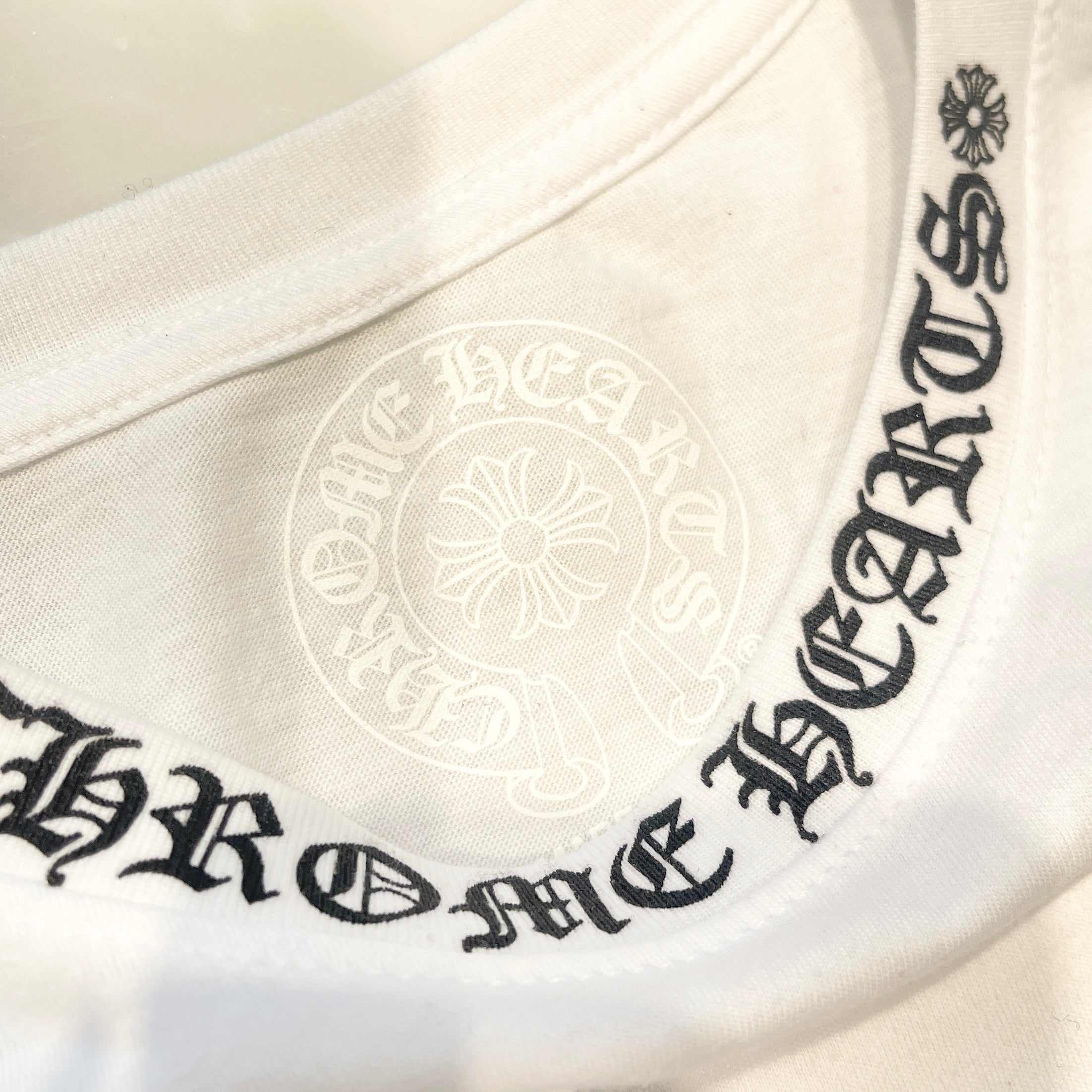 CHROME HEARTS Neck Logo Long Sleeve Tee Size L クロムハーツ ネックロゴ ロングスリーブ Tシャツ サイズL