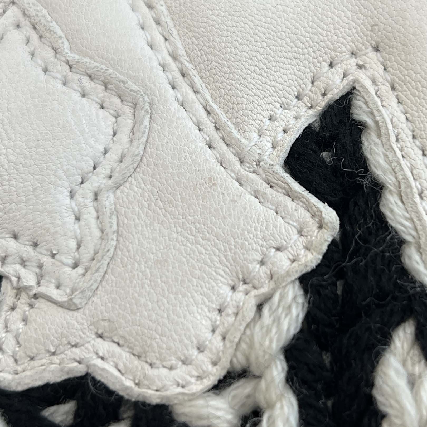 CHROME HEARTS 3 Cross Leather Patch Brioche knitting Cashmere Beanie Size ONESIZE (25cm) クロムハーツ 3クロスレザーパッチ ブリオッシュ編み カシミヤビーニー サイズONESIZE (25cm)