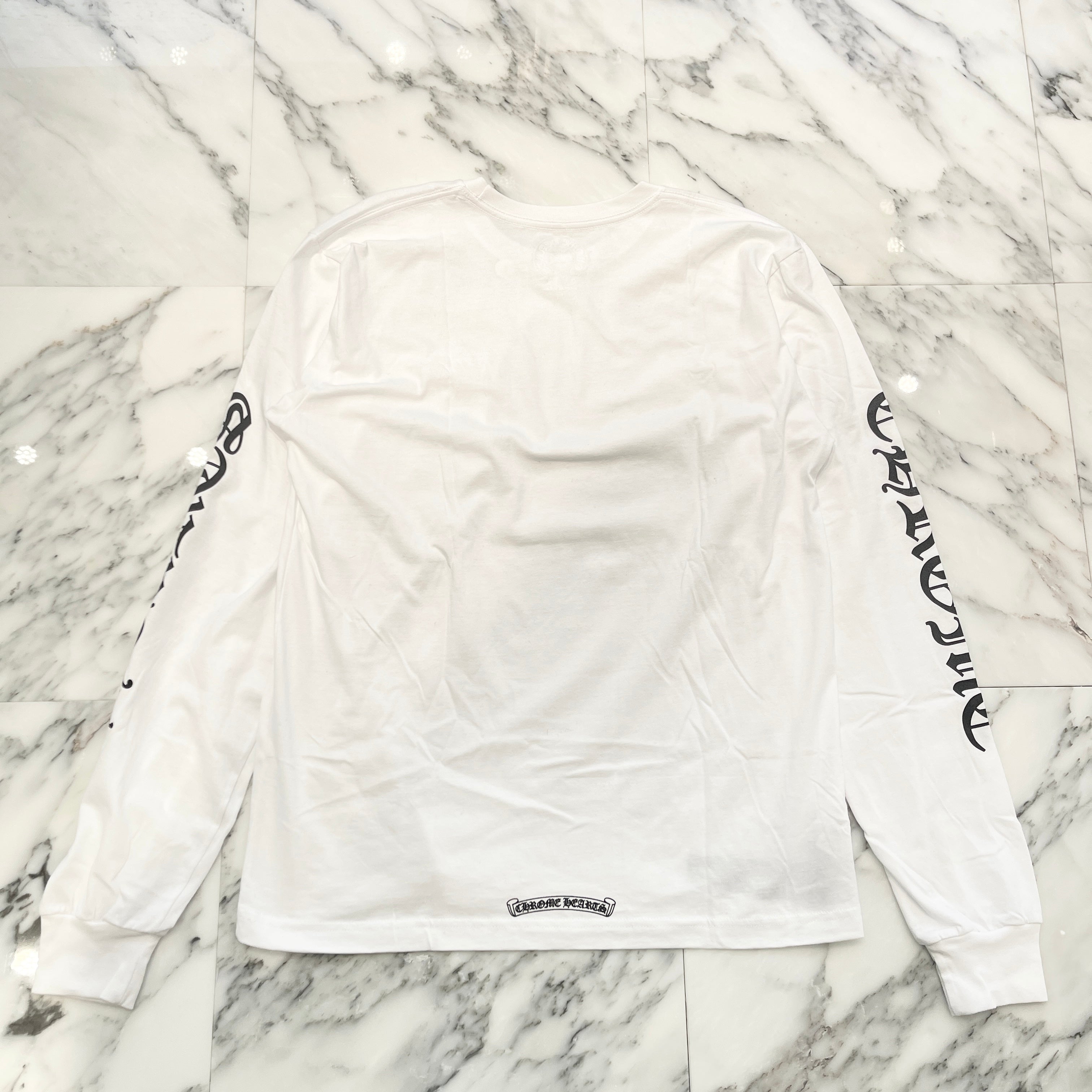CHROME HEARTS Neck Logo Long Sleeve Tee Size L クロムハーツ