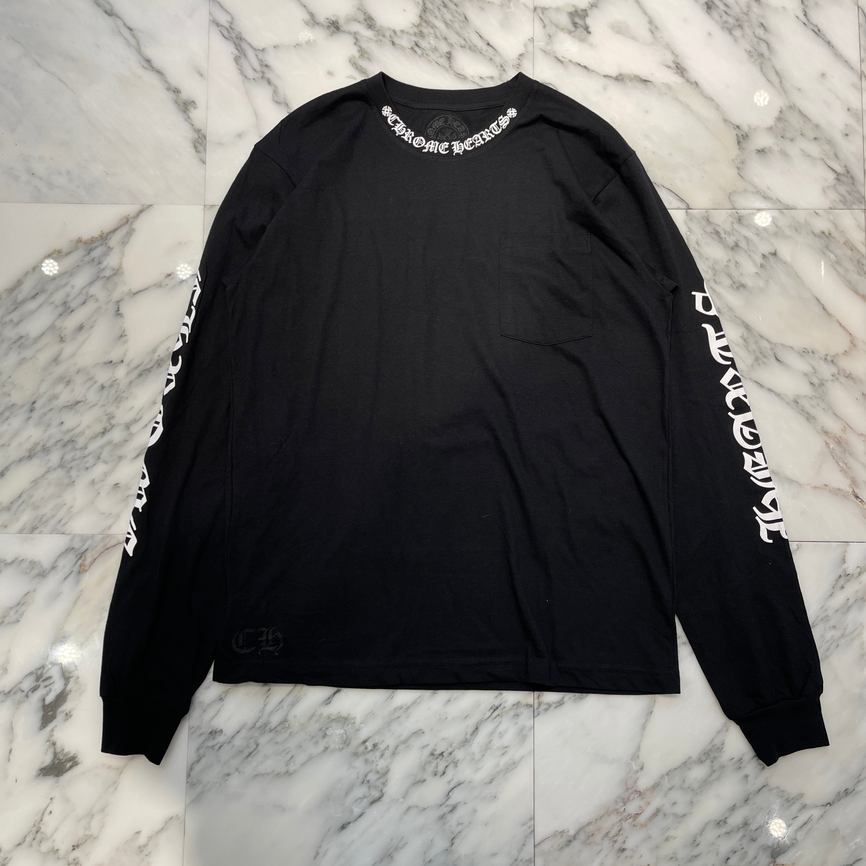 CHROME HEARTS Neck Logo Long Sleeve Tee Size XL クロムハーツ ネックロゴ ロングスリーブTシャツ サイズXL