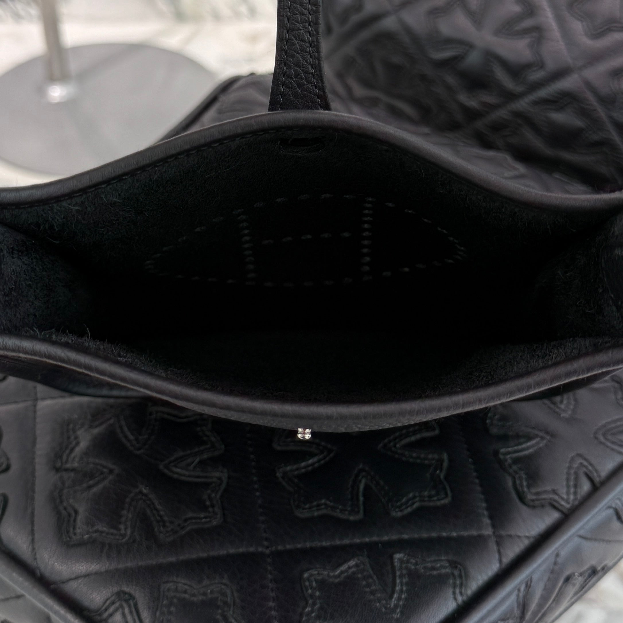 HERMES Evelyn Amazon TPM "NOIR" K刻印 エルメス エブリン アマゾン TPM "ノワール" レザーショルダーバッグ K刻印