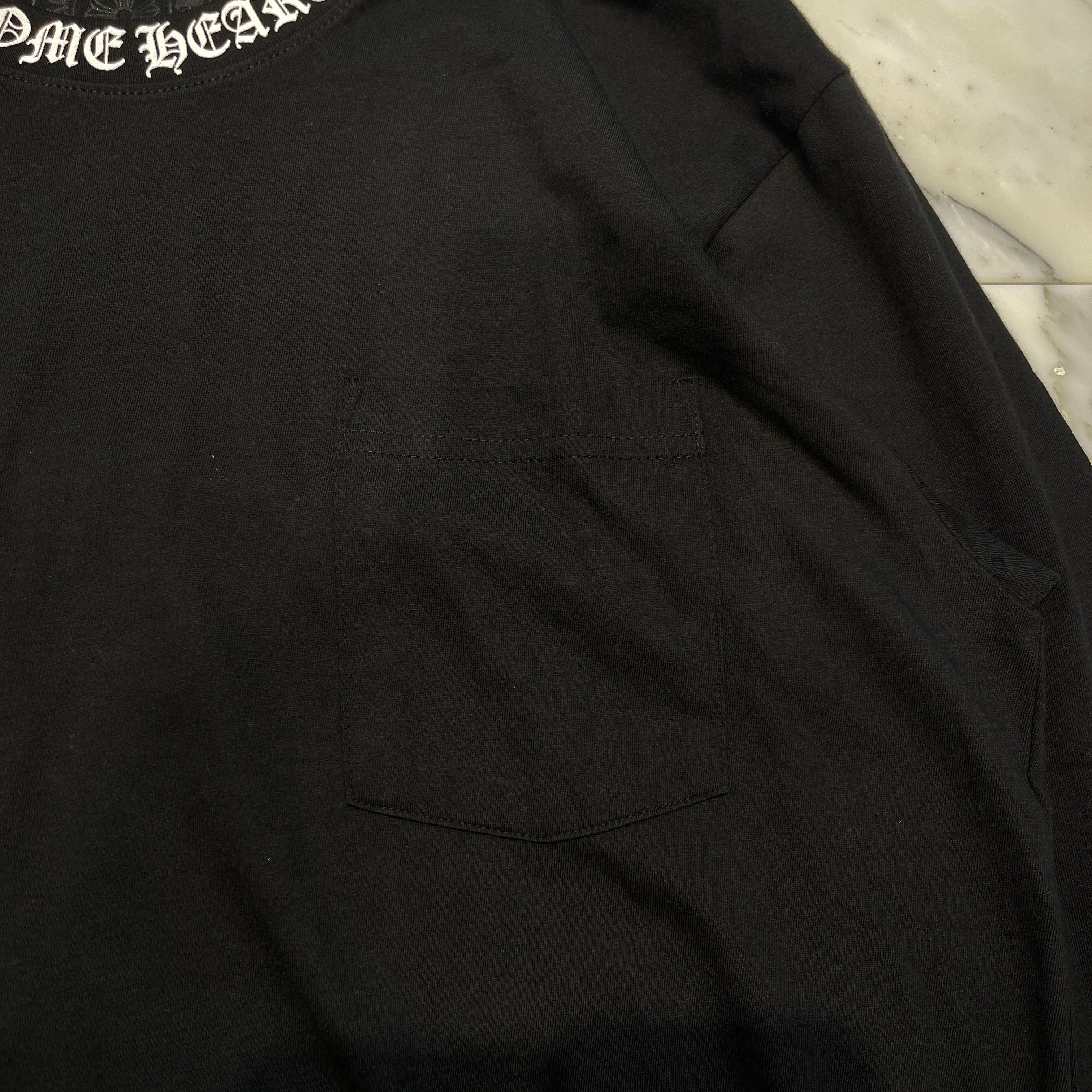CHROME HEARTS Neck Logo Long Sleeve Tee Size L クロムハーツ ネックロゴ ロングスリーブTシャツ サイズL