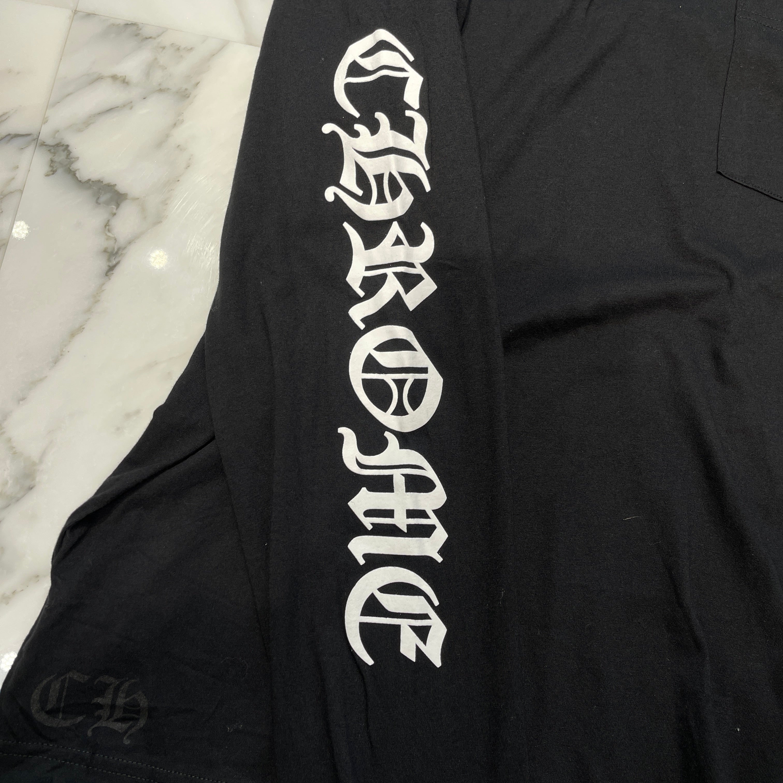 CHROME HEARTS Neck Logo Long Sleeve Tee Size L クロムハーツ ネックロゴ ロングスリーブTシャツ サイズL