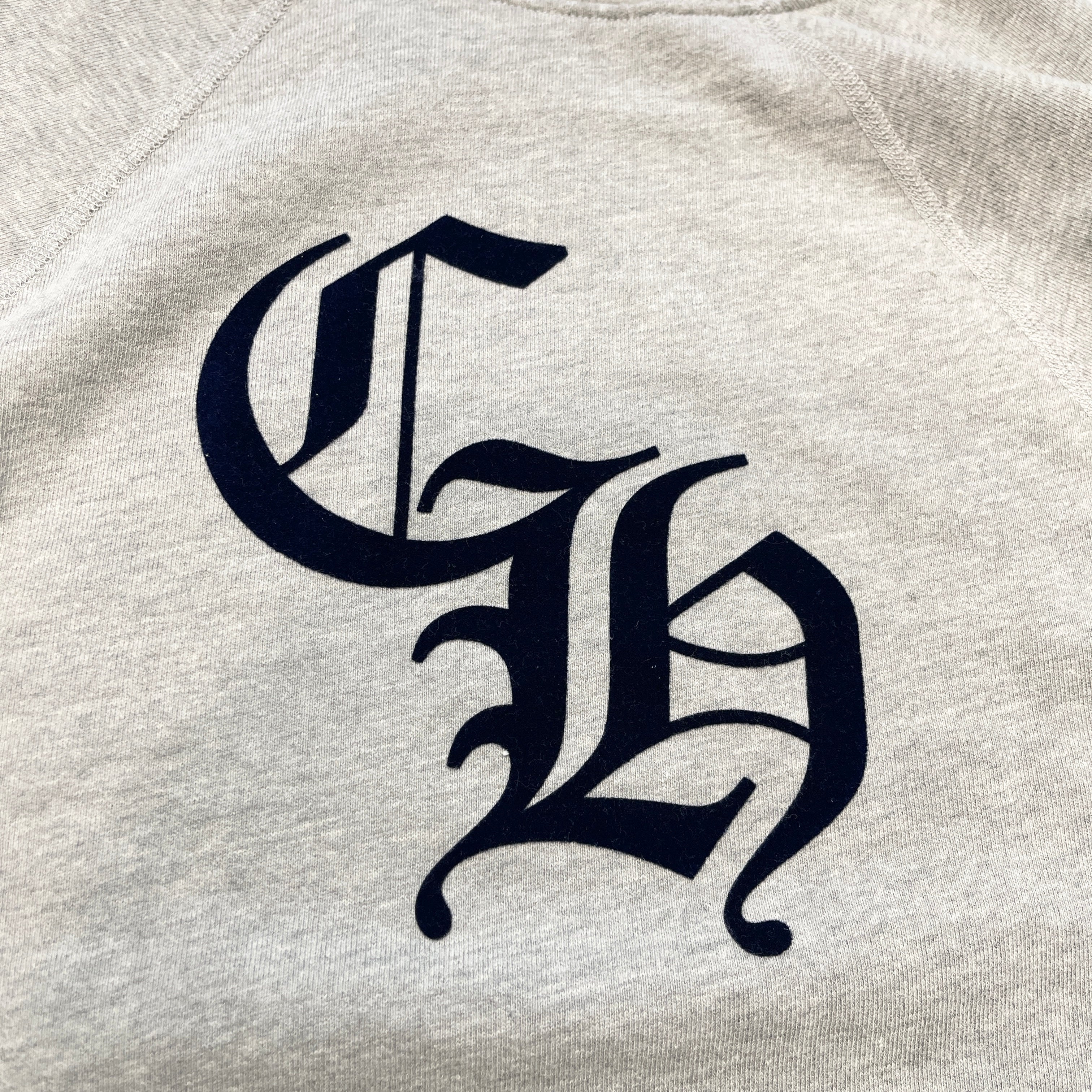 CHROME HEARTS Y NOT Cemetery Cross Flock Print Sweat Shirt Size L クロムハーツ ワイノット セメタリークロス フロッキープリント スウェットシャツ サイズL