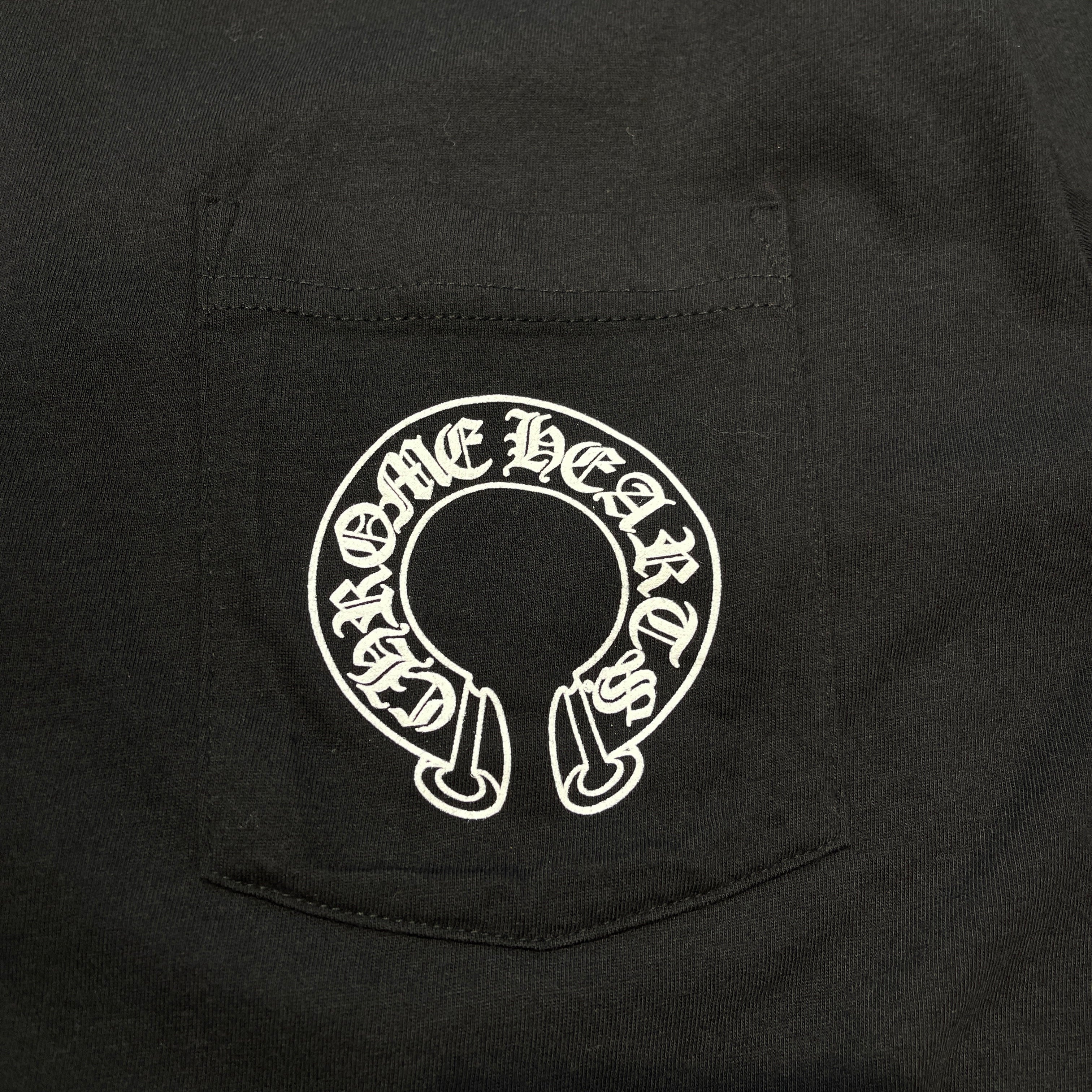 CHROME HEARTS Floral Cross Horseshoe Long Sleeve Tee Size L クロムハーツ フローラルクロス ホースシューロングスリーブTシャツ サイズL