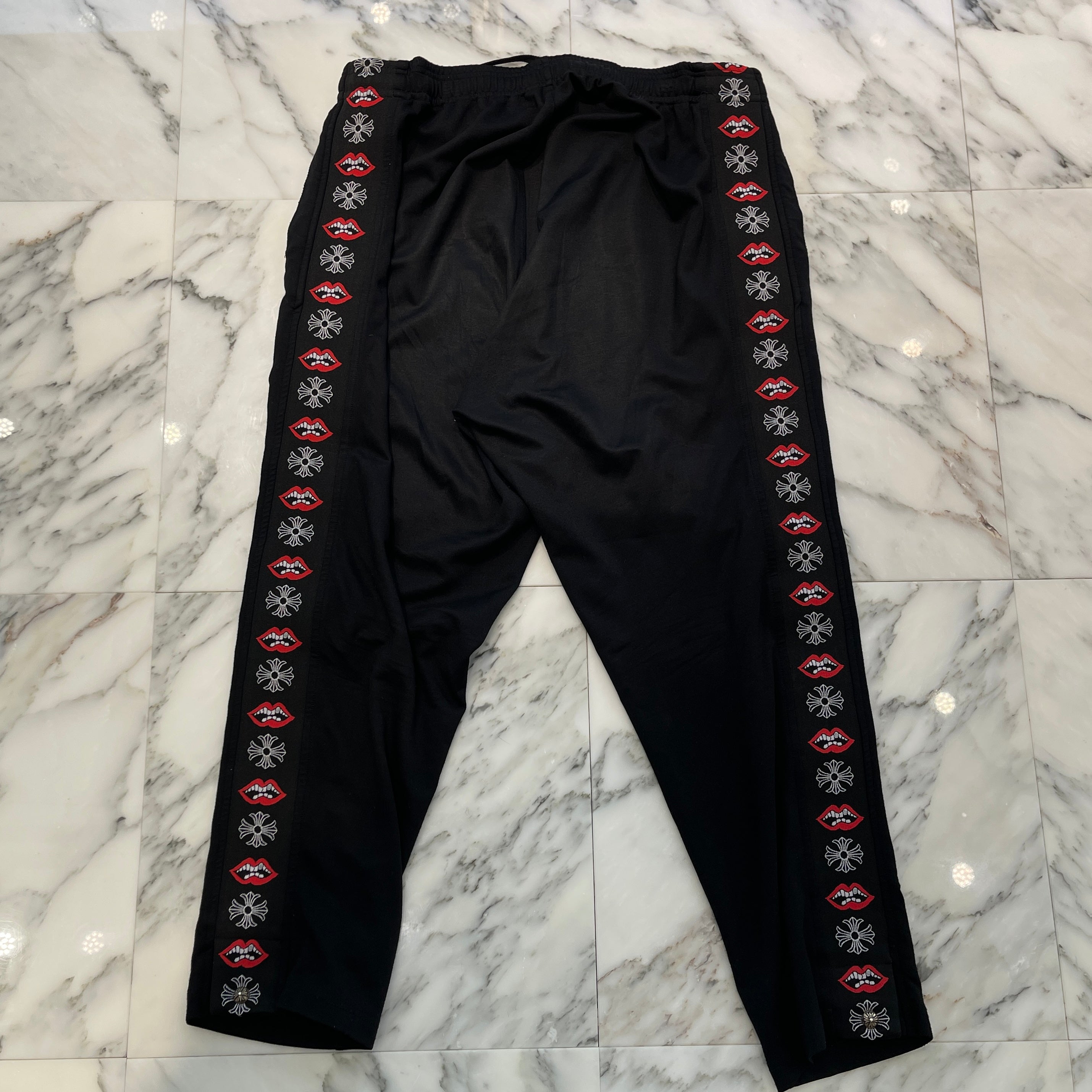 CHROME HEARTS × MATTY BOY Chomper CH Plus Side Line Sweat Pants Size XL クロムハーツ × マッティボーイ チョンパー CHプラス サイドライン トラックパンツ サイズXL