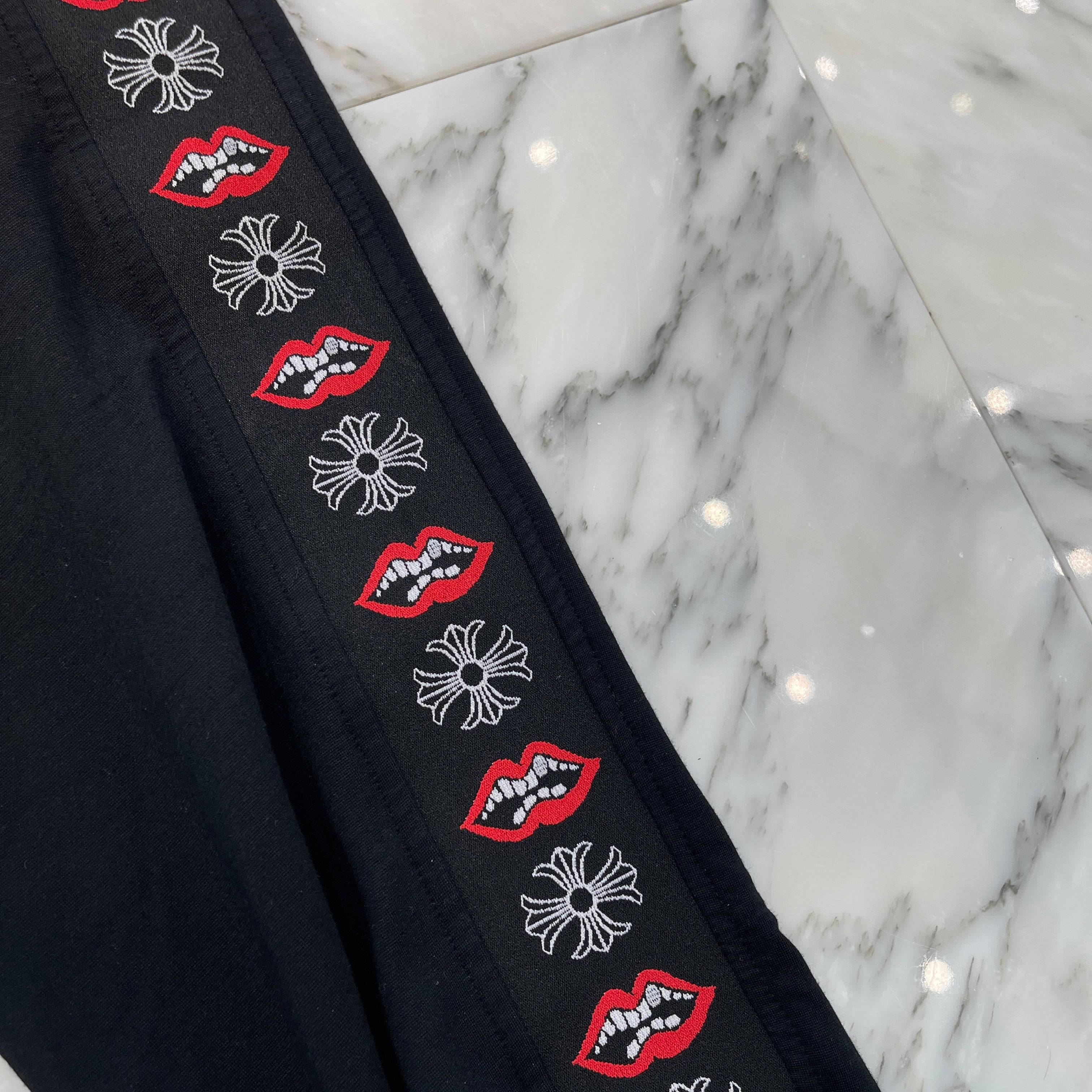 CHROME HEARTS × MATTY BOY Chomper CH Plus Side Line Sweat Pants Size XL クロムハーツ × マッティボーイ チョンパー CHプラス サイドライン トラックパンツ サイズXL