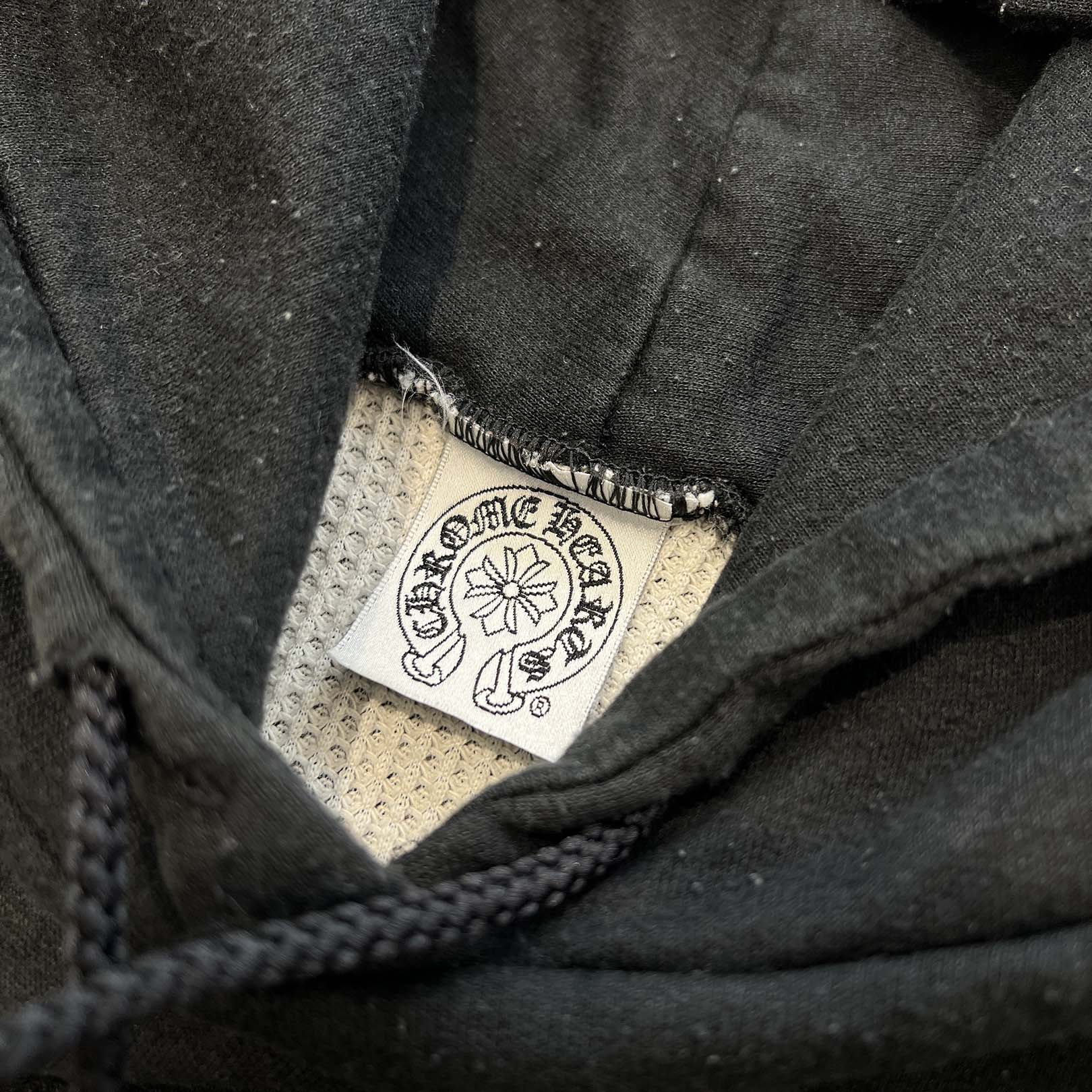 CHROME HEARTS Back Scroll Logo Thermal Hoodie Size L クロムハーツ バックスクロールロゴ サーマルフーディー サイズL