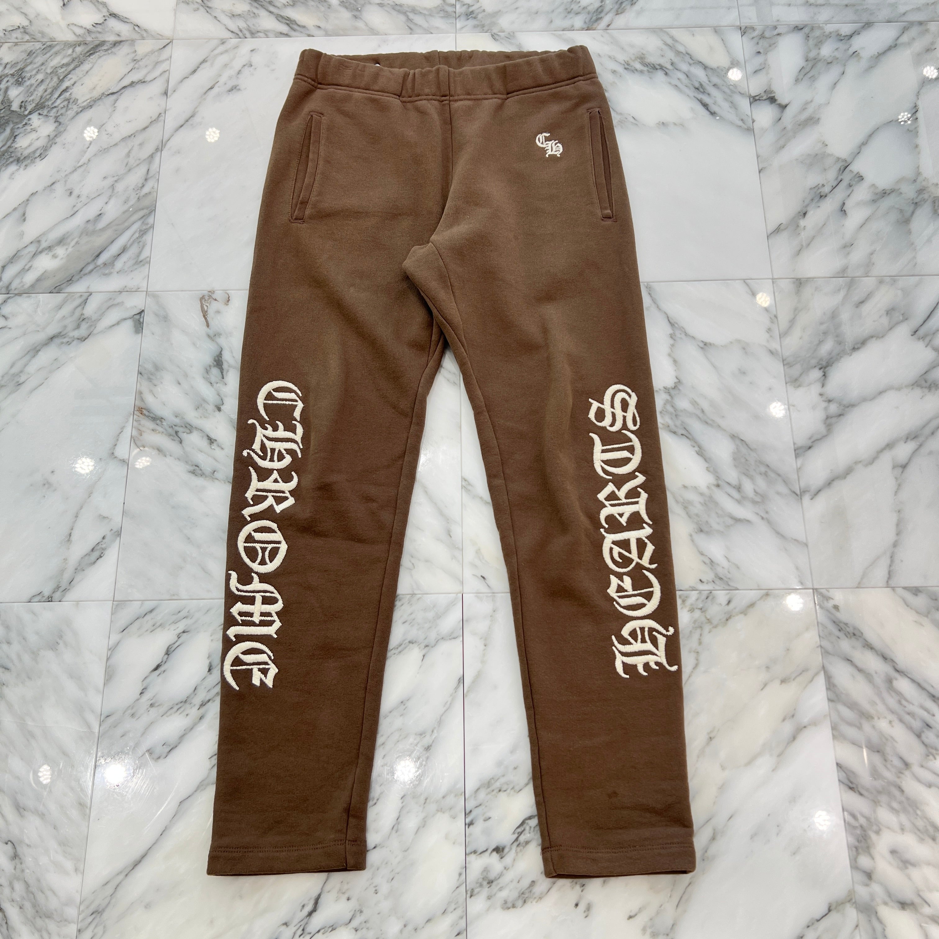 CHROME HEARTS SLO RIDE Logo Embroidery Sweat Long Pants Size S クロムハーツ スローライド ロゴ刺繍 スウェットロングパンツ サイズS