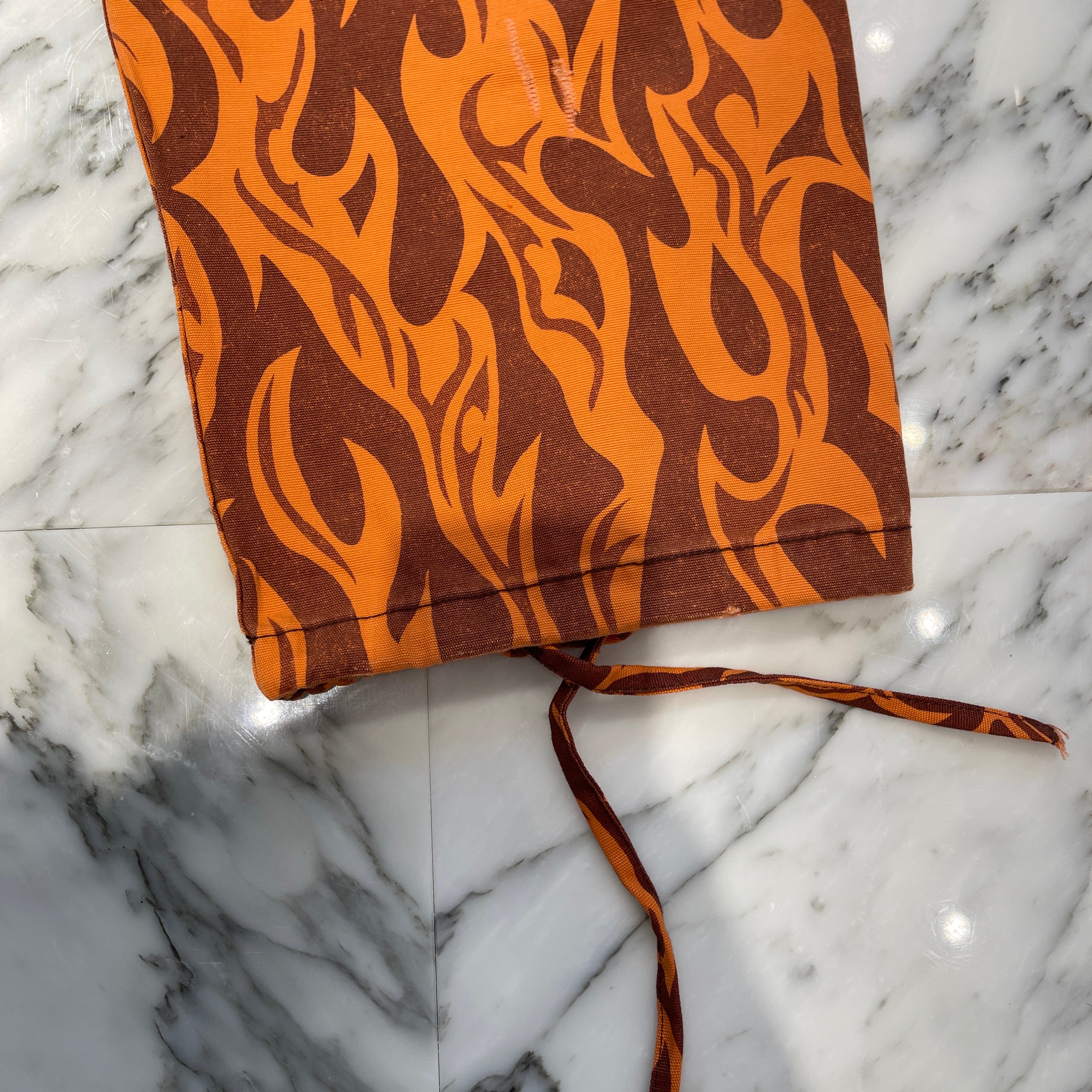 ERL 2024SS Mid Rise Flame Print Cargo Pants 241260F087001 Size M イーアールエル ミッドライズ フレームプリント カーゴパンツ サイズM