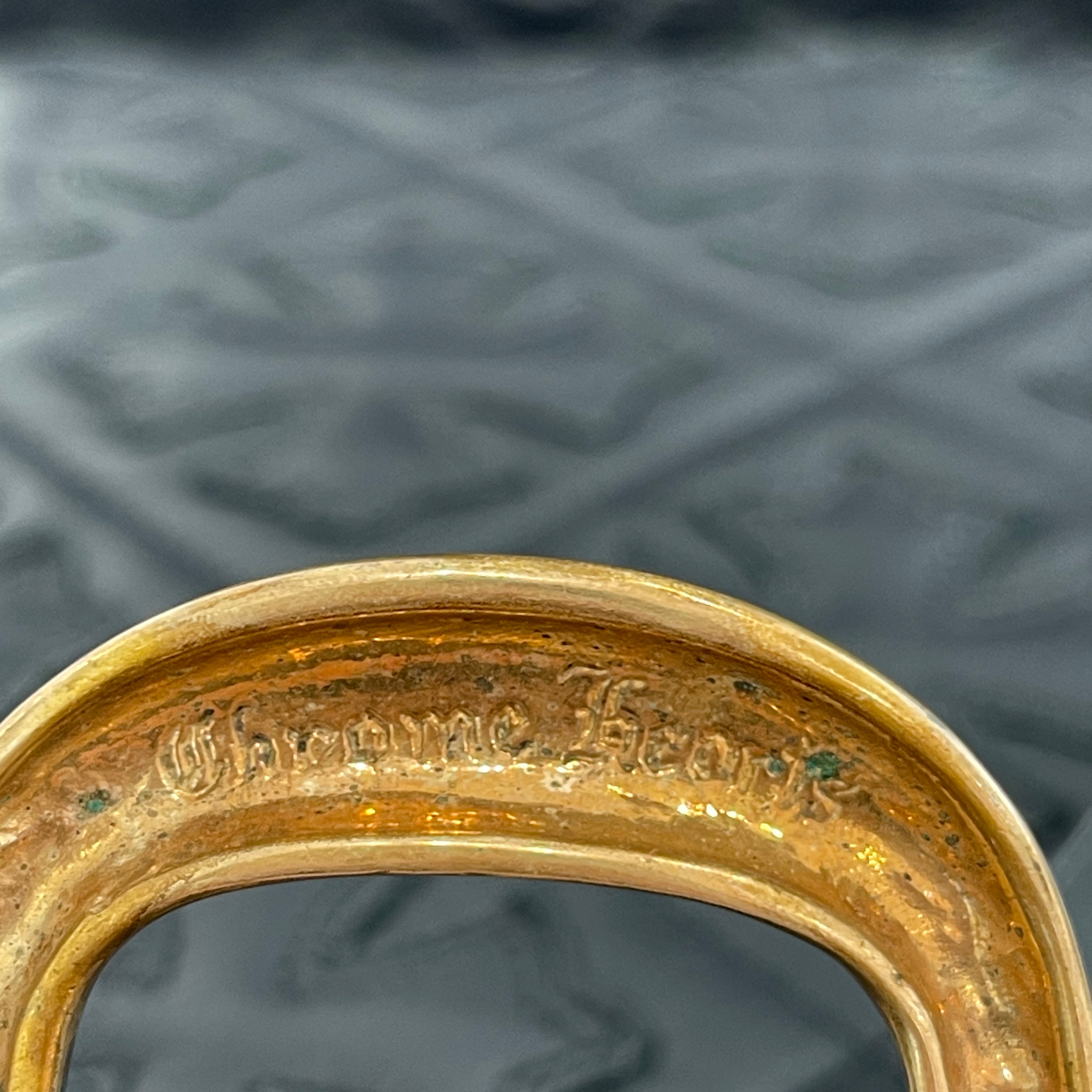 CHROME HEARTS Bronze Gunslinger Leather Belt Size 32 クロムハーツ ブロンズ ガンスリンガー レザーベルト サイズ32