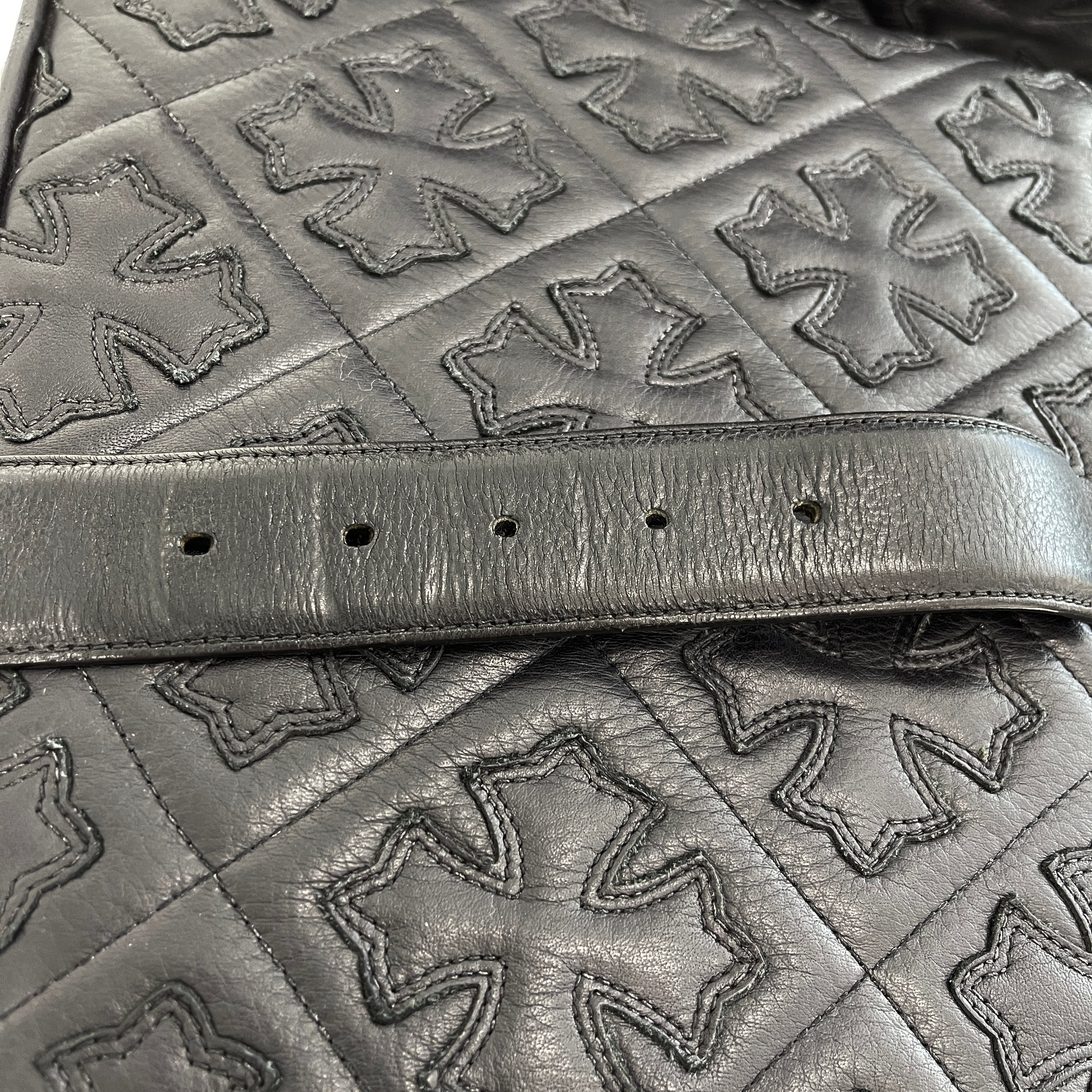 CHROME HEARTS Bronze Gunslinger Leather Belt Size 32 クロムハーツ ブロンズ ガンスリンガー レザーベルト サイズ32