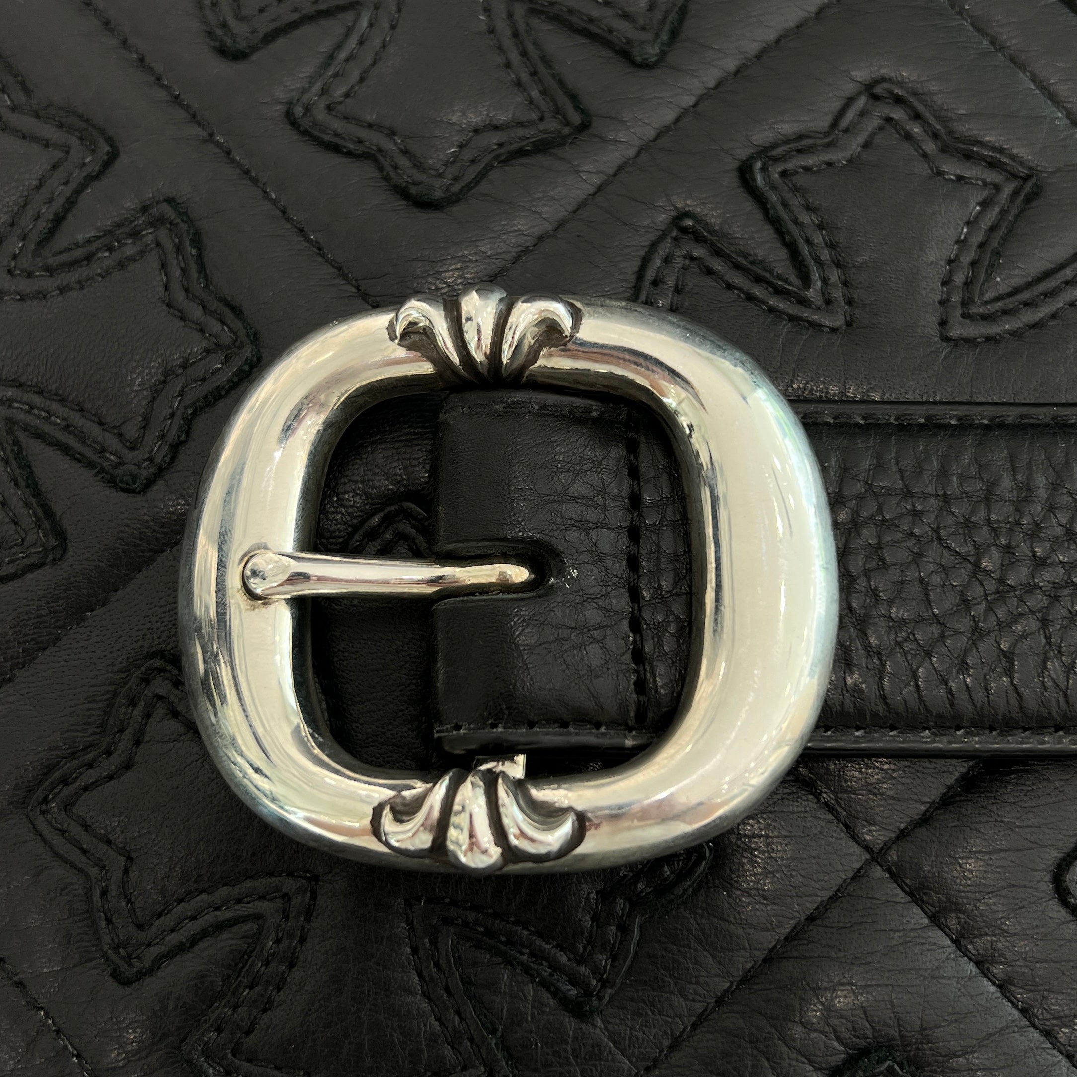 CHROME HEARTS 1.5 Gunslinger Leather Belt Size 32 クロムハーツ 1.5インチ ガンスリンガー レザーベルト サイズ32