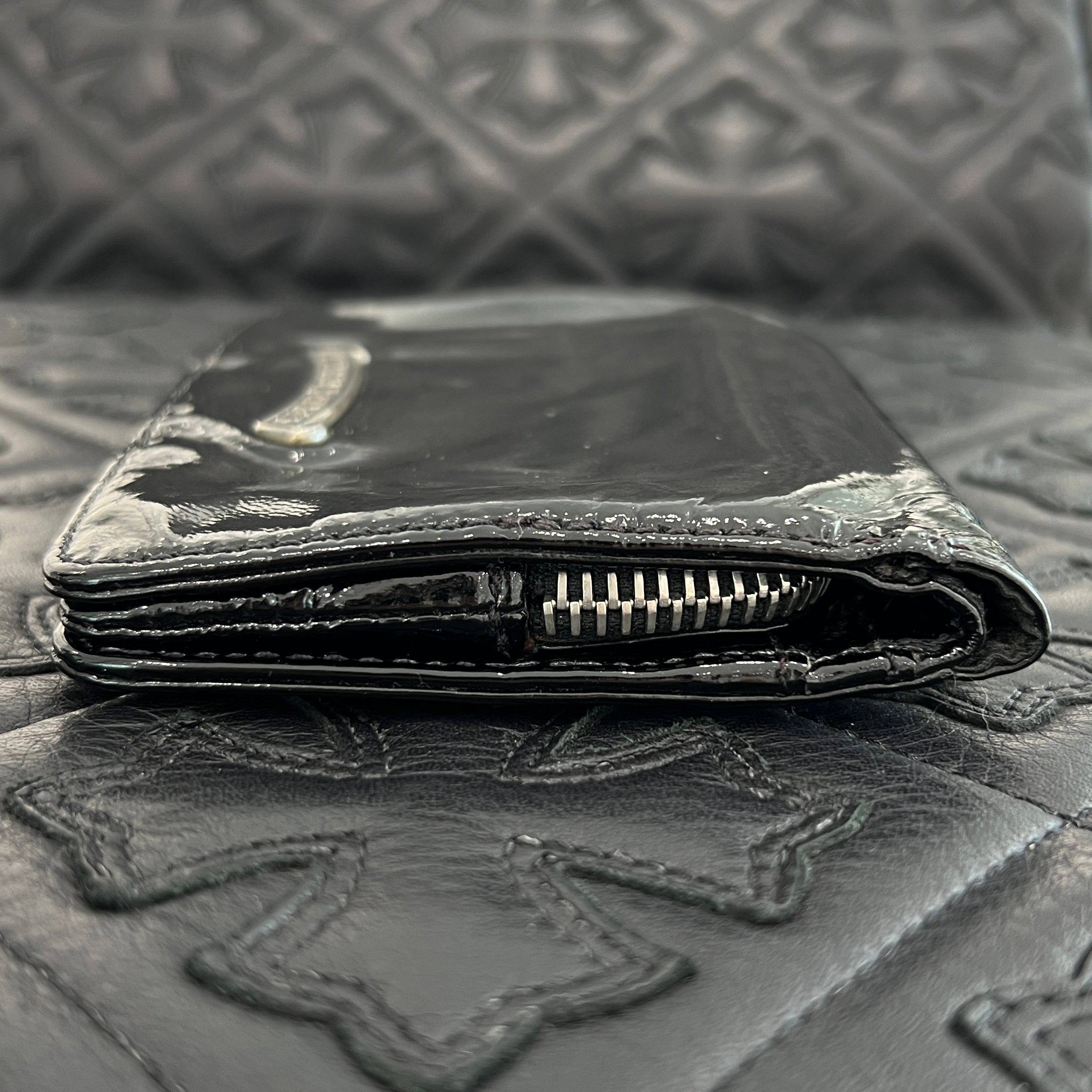 CHROME HEARTS Patent Joey Scroll Wallet クロムハーツ パテント ジョーイ スクロール ウォレット
