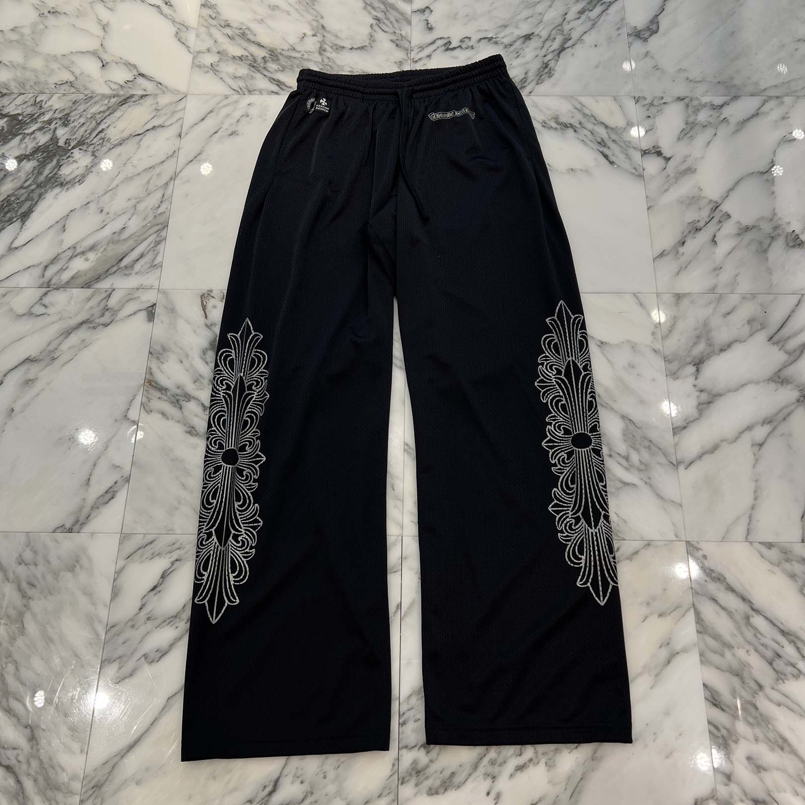 CHROME HEARTS Mesh Warm Up Jersey Long Pants Size L クロムハーツ