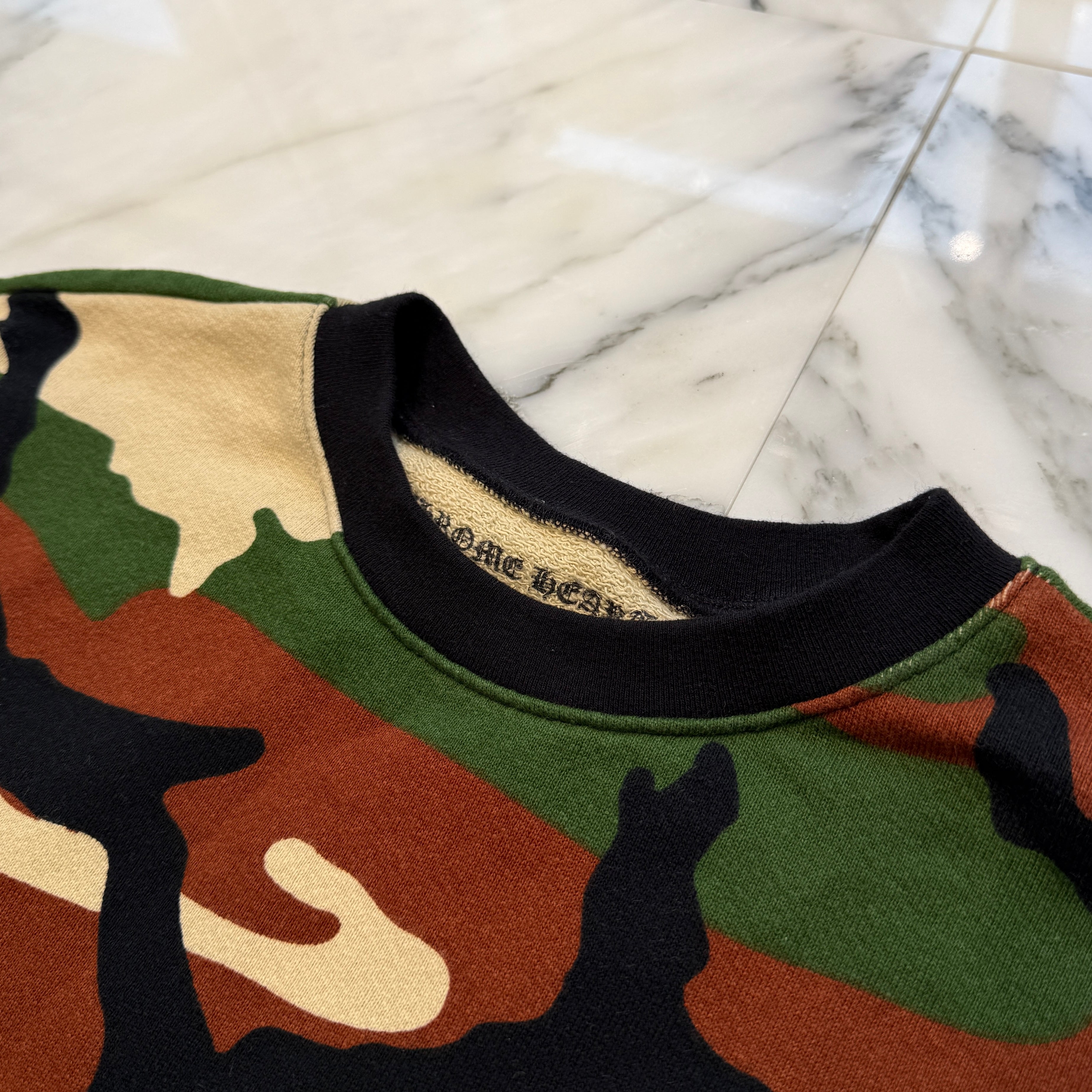 CHROME HEARTS × MATTY BOY 2022SS PPO CAUTION SWTSHRT Size M クロムハーツ × マッティボーイ コーションスウェットシャツ サイズM