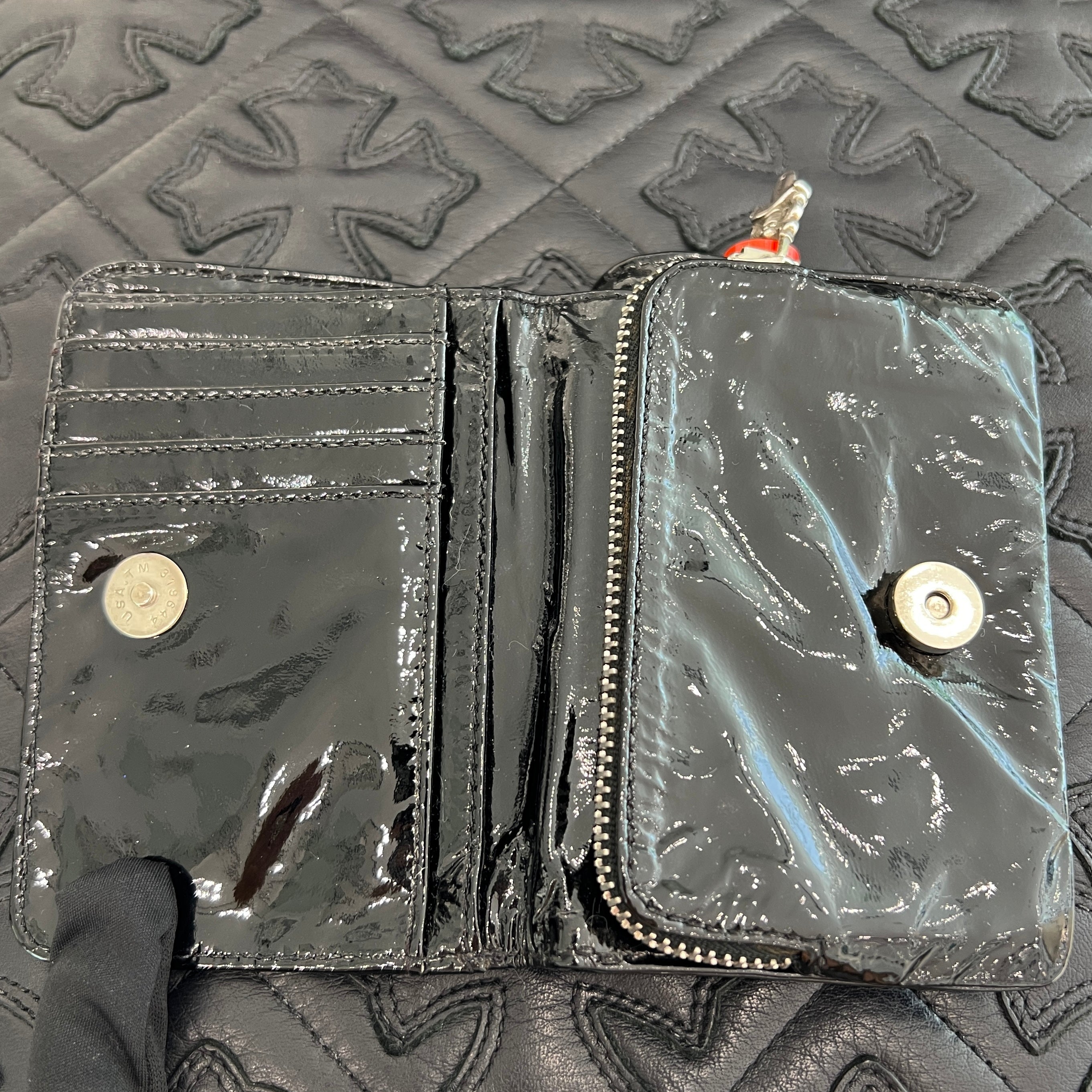 CHROME HEARTS Patent Joey Scroll Wallet クロムハーツ パテント ジョーイ スクロール ウォレット