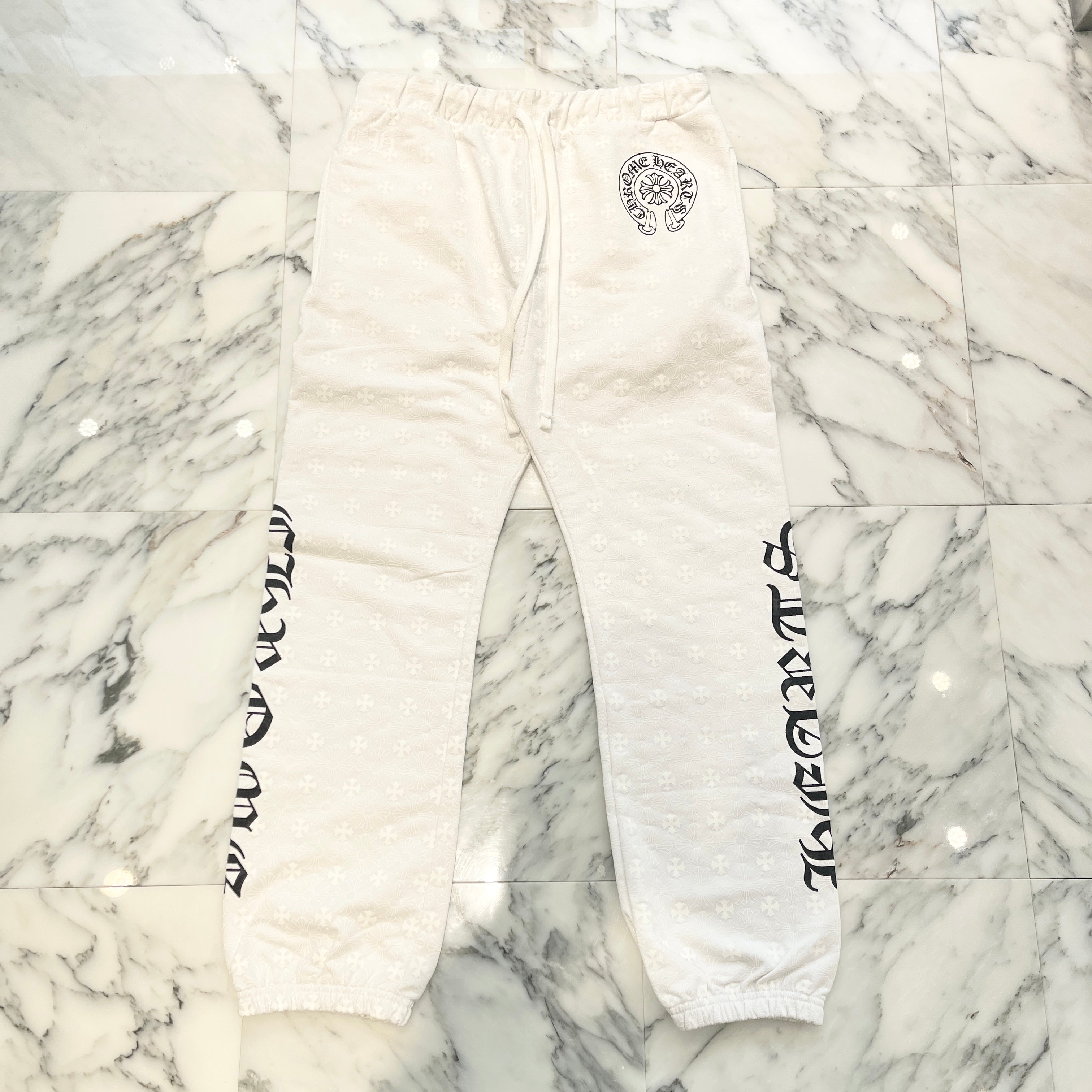 CHROME HEARTS CH Plus Side Logo Fuck You Sweat Long Pants Size L クロムハーツ CHプラス総柄  サイドロゴ ファックユー スウェットロングパンツ サイズL