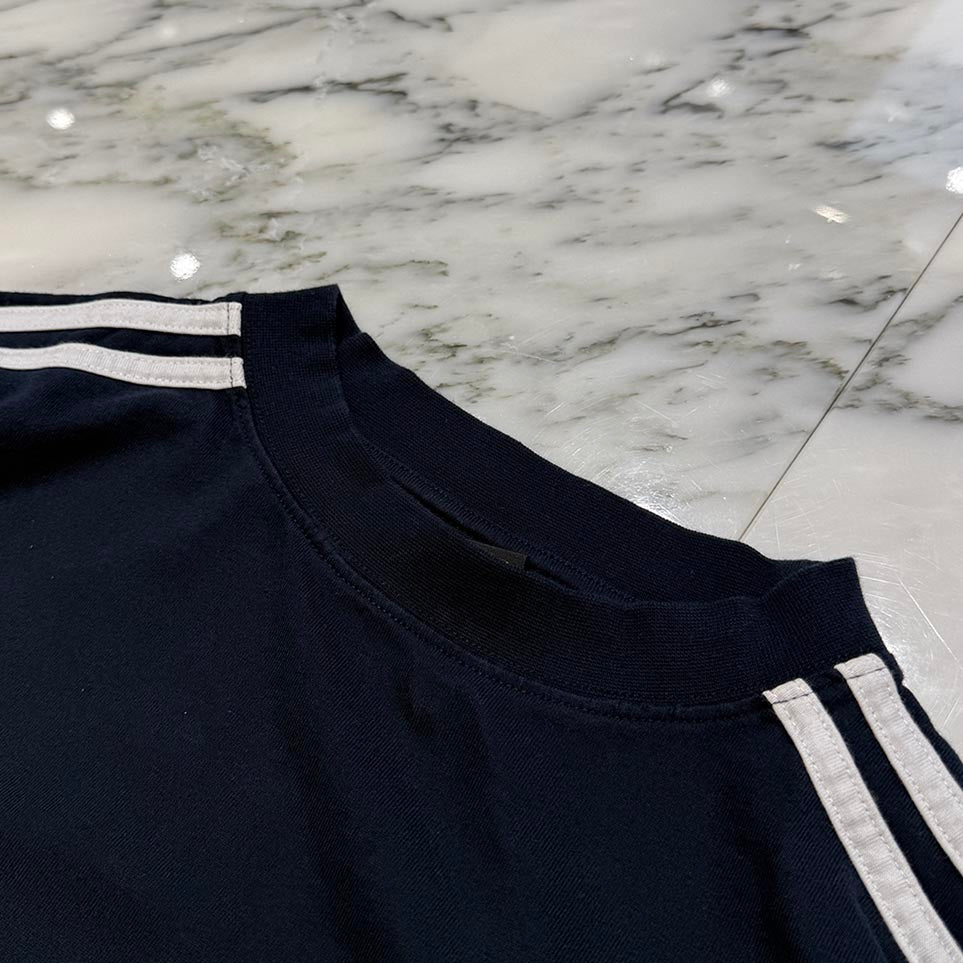 BALENCIAGA × adidas 2022AW Three Stripes Logo Embroidery Long Sleeve Tee 712397 TNVA6 Size 3 バレンシアガ×アディダス スリーストライプ ロゴ刺繍 ロングスリーブTシャツ サイズ3