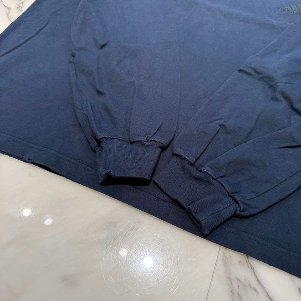 BALENCIAGA × adidas 2022AW Three Stripes Logo Embroidery Long Sleeve Tee 712397 TNVA6 Size 3 バレンシアガ×アディダス スリーストライプ ロゴ刺繍 ロングスリーブTシャツ サイズ3