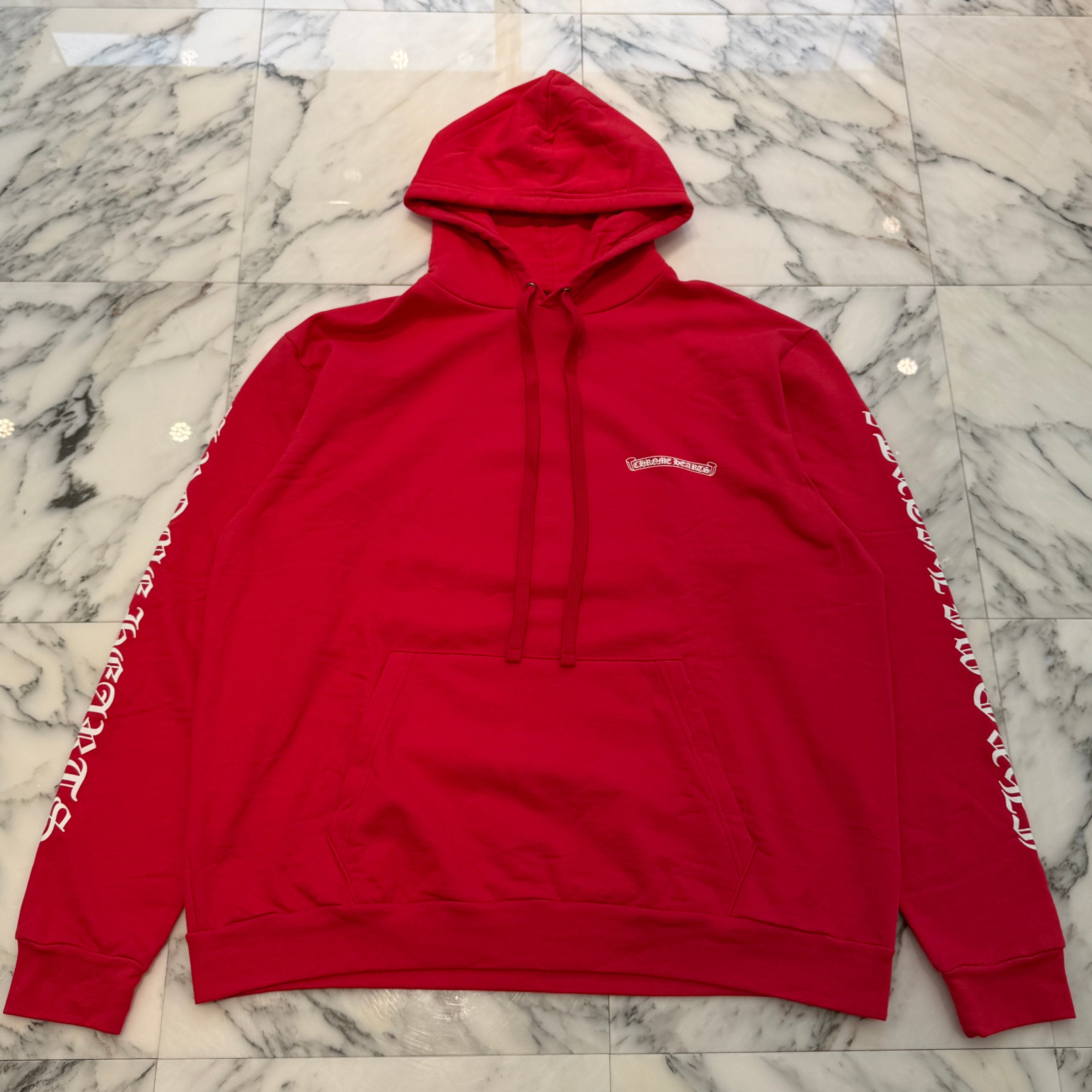 CHROME HEARTS 2025SS Back Scroll Label Logo Pullover Hoodie Size XXL クロムハーツ バックスクロールラベルロゴ プルオーバーフーディー サイズXXL