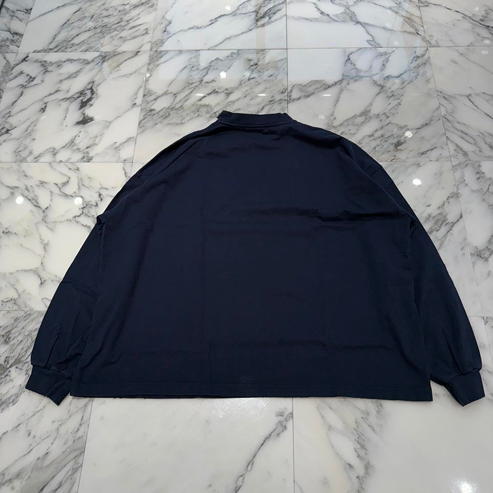 BALENCIAGA × adidas 2022AW Three Stripes Logo Embroidery Long Sleeve Tee 712397 TNVA6 Size 3 バレンシアガ×アディダス スリーストライプ ロゴ刺繍 ロングスリーブTシャツ サイズ3