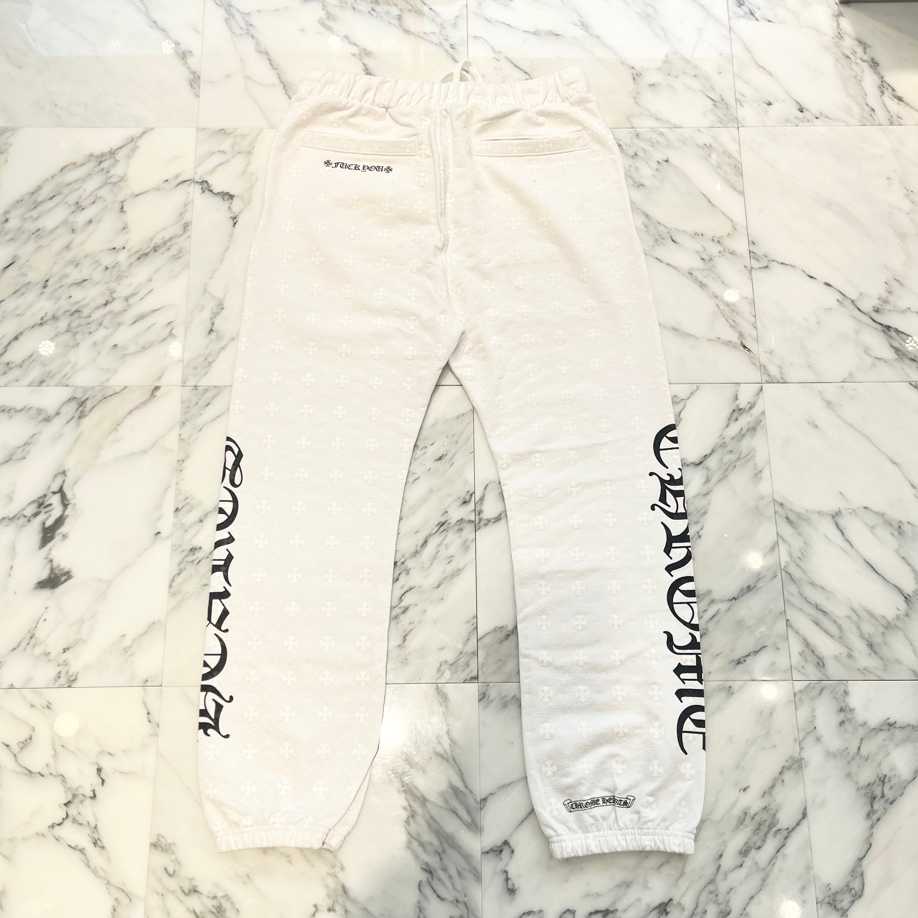 CHROME HEARTS CH Plus Side Logo Fuck You Sweat Long Pants Size L クロムハーツ CHプラス総柄  サイドロゴ ファックユー スウェットロングパンツ サイズL
