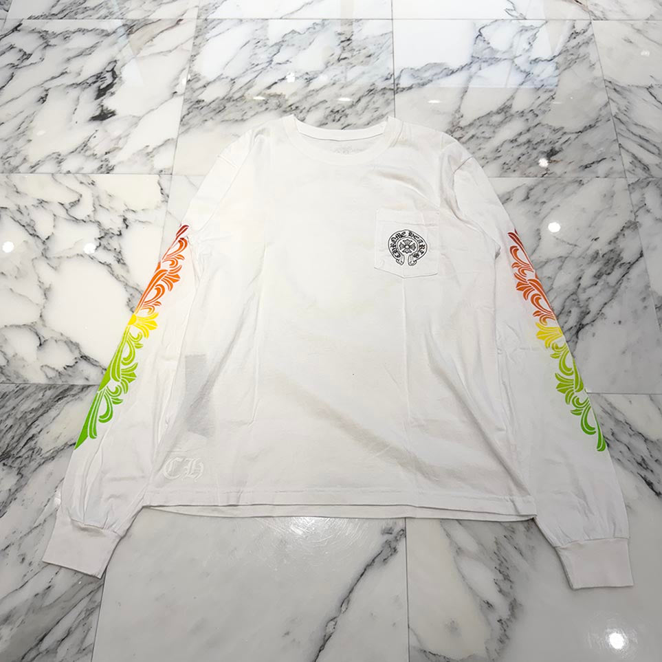 CHROME HEARTS Back Grad Circle Logo Long Sleeve Tee Size L クロムハーツ バックグラデーション サークルロゴ ロングスリーブ Tシャツ サイズL