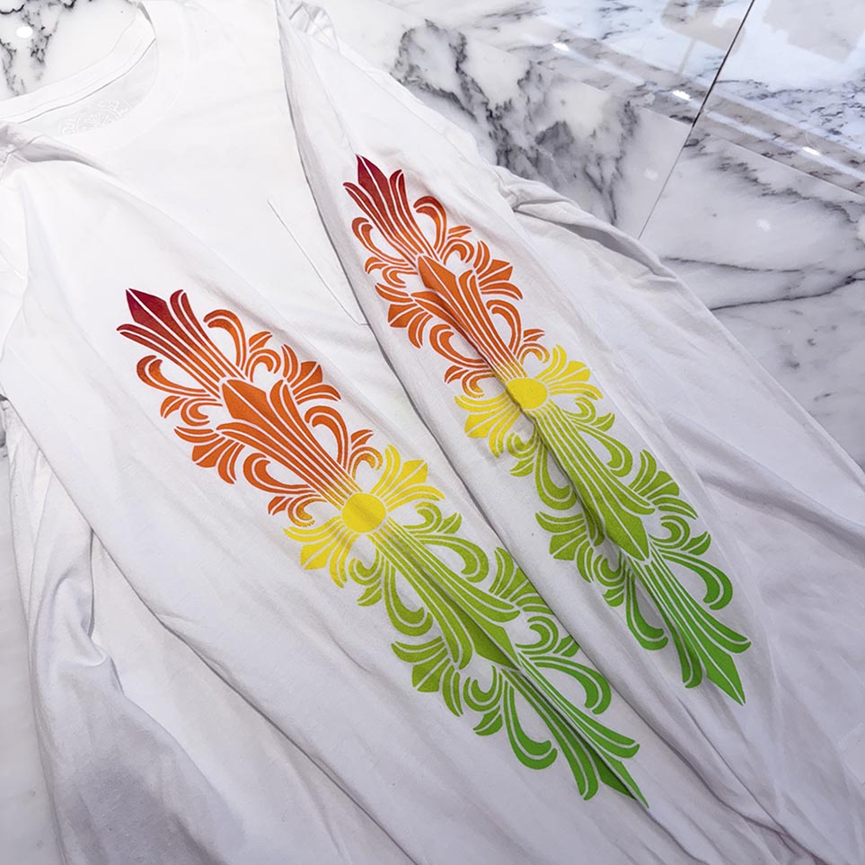 CHROME HEARTS Back Grad Circle Logo Long Sleeve Tee Size L クロムハーツ バックグラデーション サークルロゴ ロングスリーブ Tシャツ サイズL