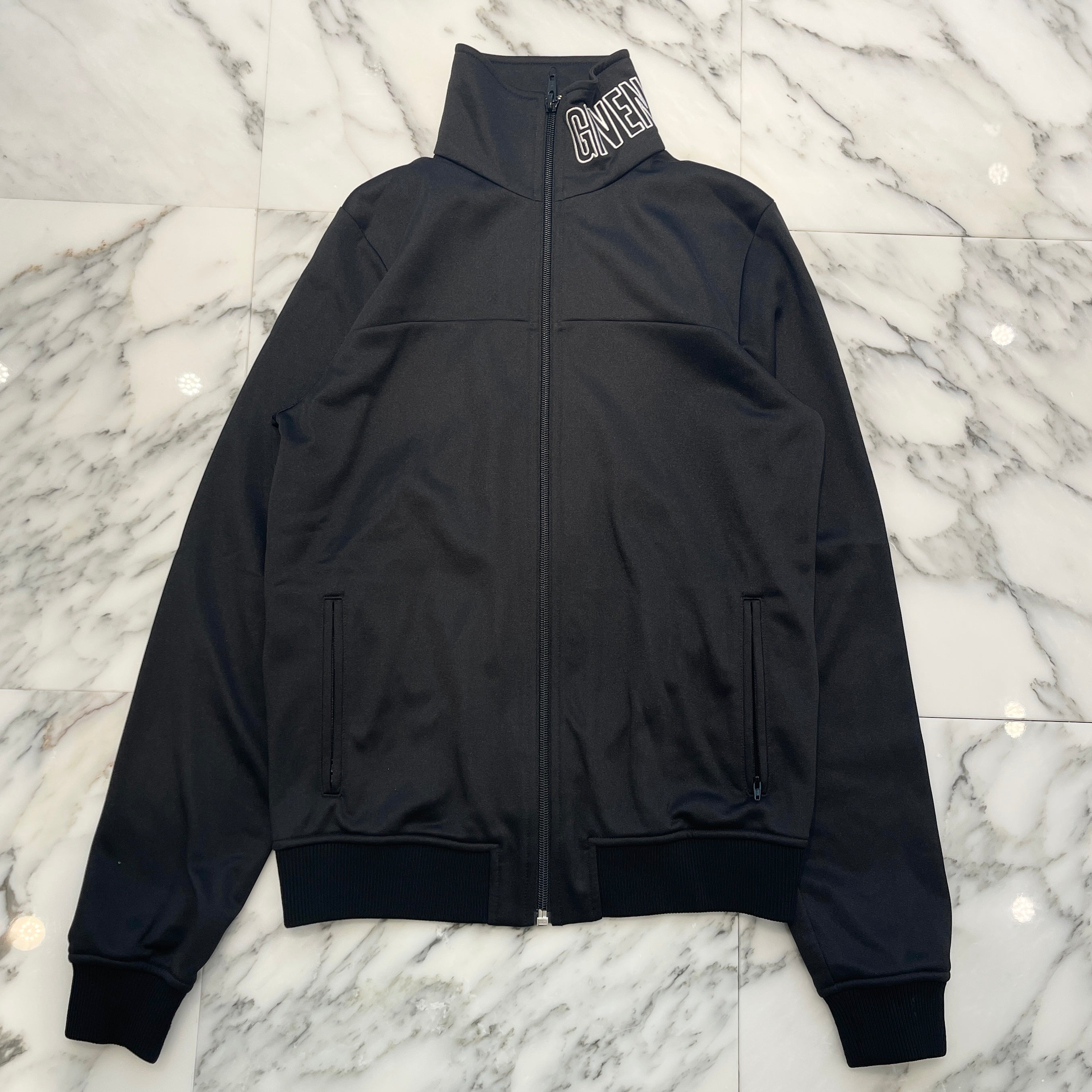 GIVENCHY Turtle Neck Logo Embroidery Track Zip Jacket BW300J300P Size38 ジバンシー タートルネック ロゴ刺繍 トラック ジップジャケット サイズ38