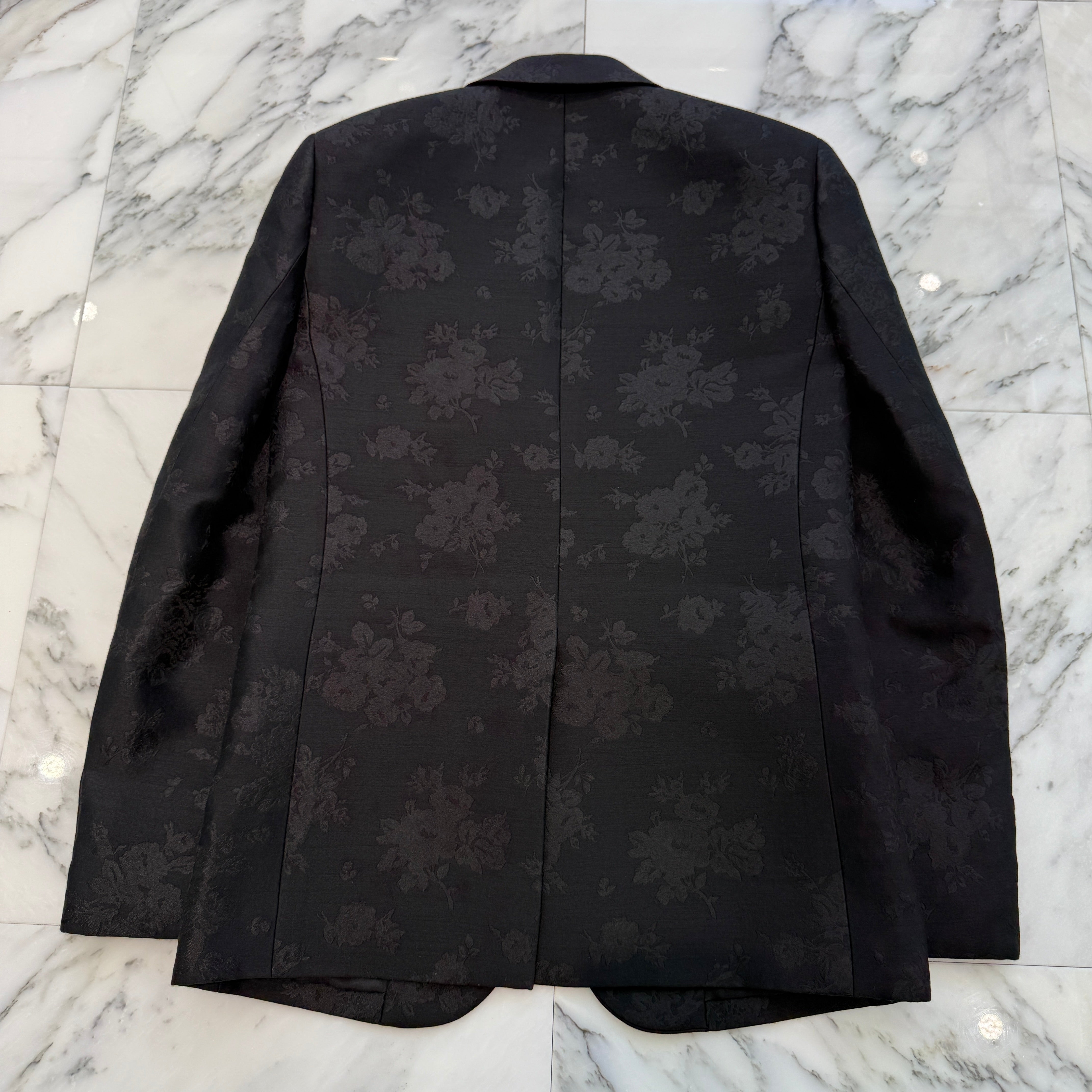 SAINT LAURENT PARIS 2021SS Floral Design Tailored Jacket 686981 Y1E01 Size 44 サンローランパリ フローラルデザイン テーラードジャケット サイズ44