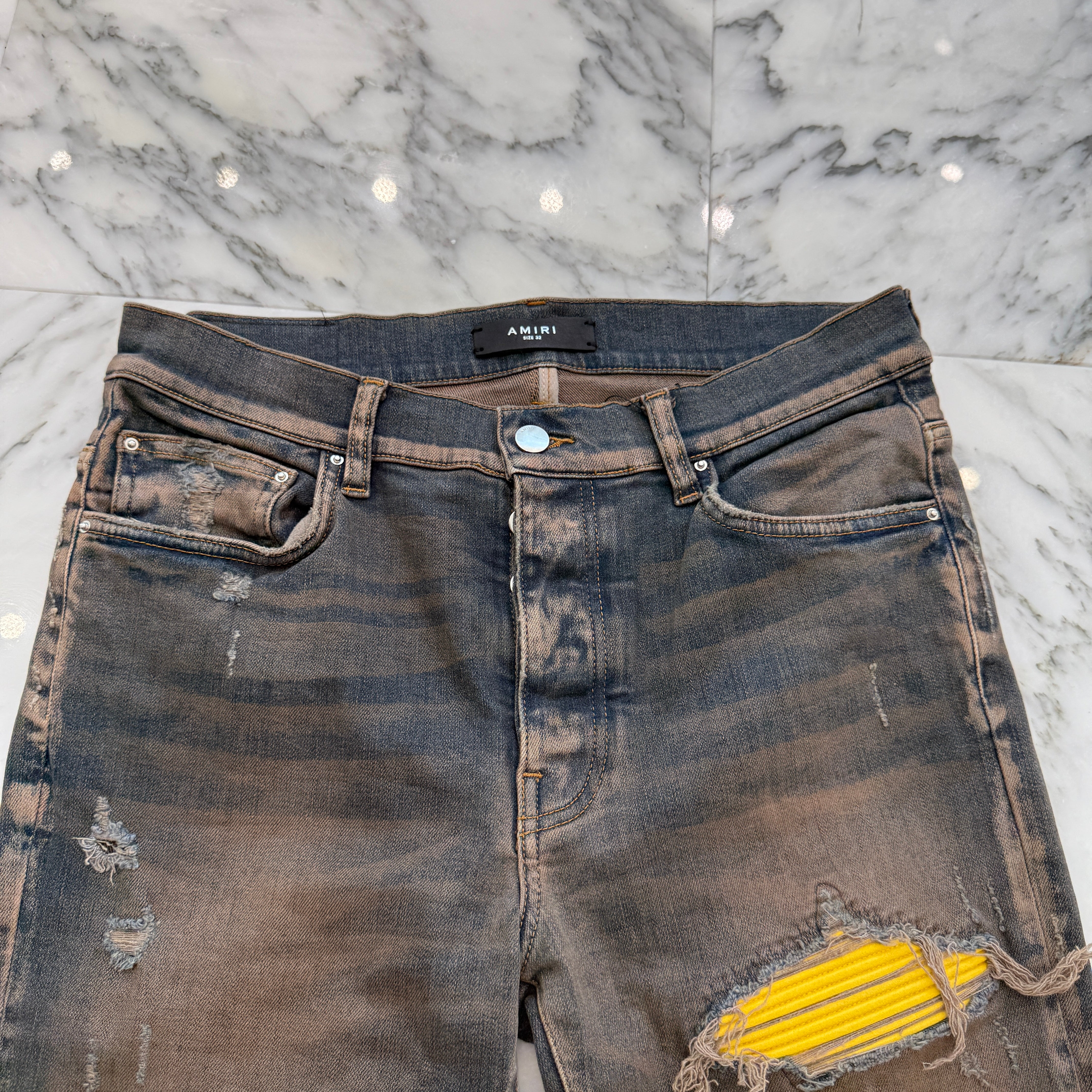 AMIRI 2023SS MX1 Viscose Ultrasuede Skinny Jeans Size 32 アミリ MX1 ビスコース ウルトラスエード スキニージーンズ サイズ32