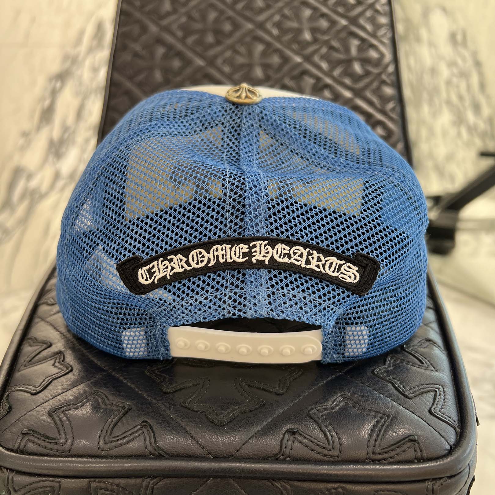 CHROME HEARTS Triple Cross Patch Trucker Cap Size ONE SIZE (53-60) クロムハーツ トリプルクロスパッチトラッカーキャップ サイズONE SIZE (53-60)