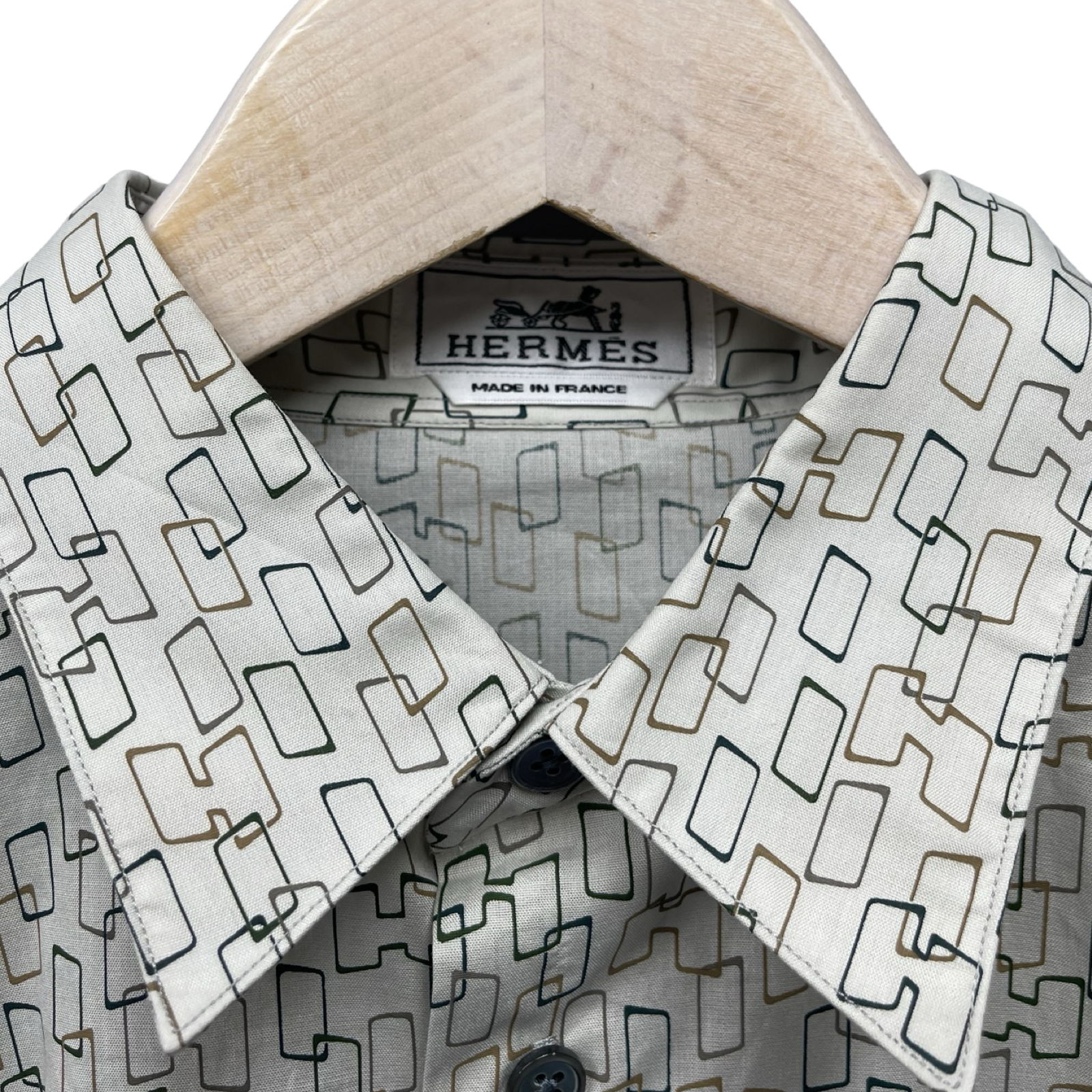 HERMES 2022AW Long Sleeve Shirt Size 39-15 1/2