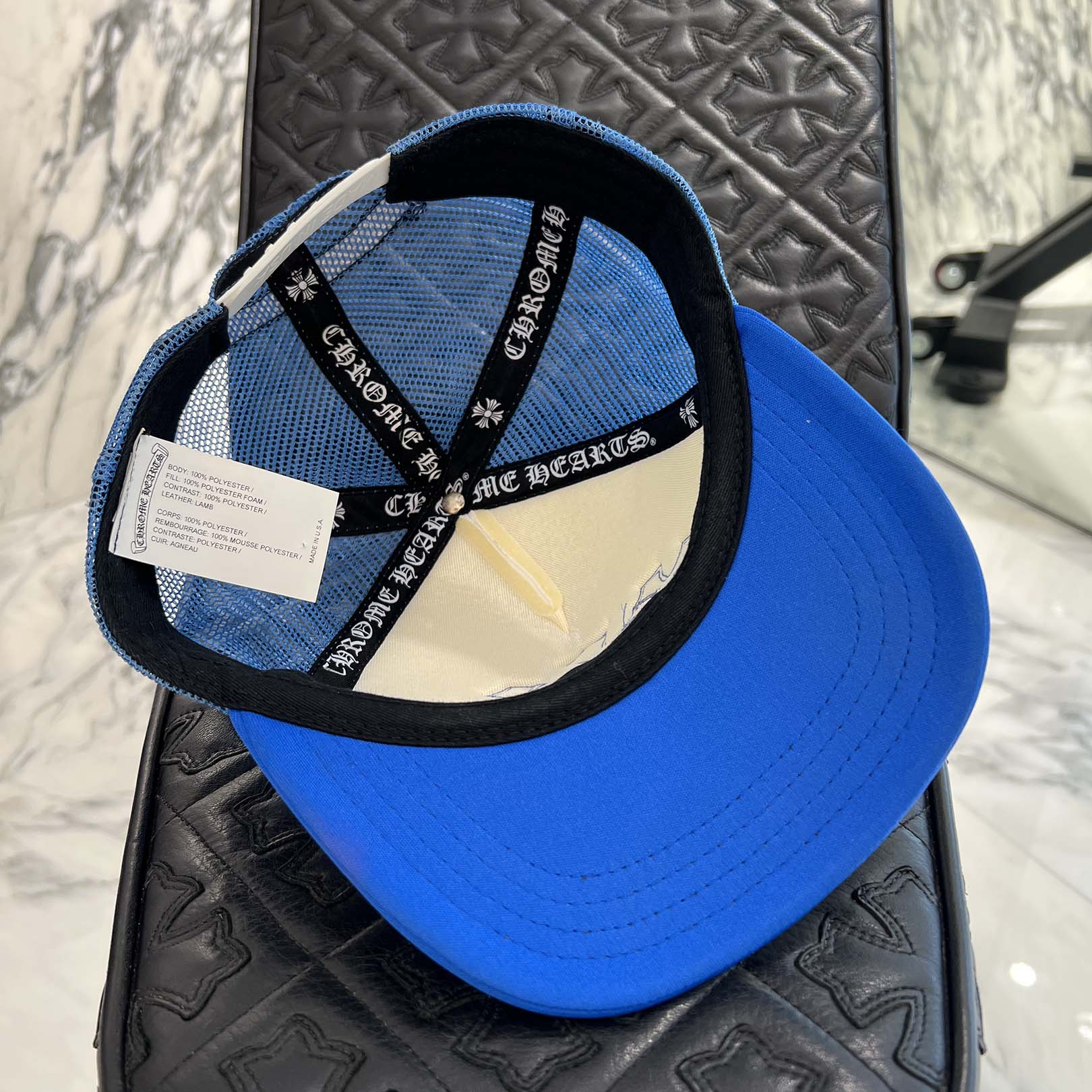 CHROME HEARTS Triple Cross Patch Trucker Cap Size ONE SIZE (53-60) クロムハーツ トリプルクロスパッチトラッカーキャップ サイズONE SIZE (53-60)