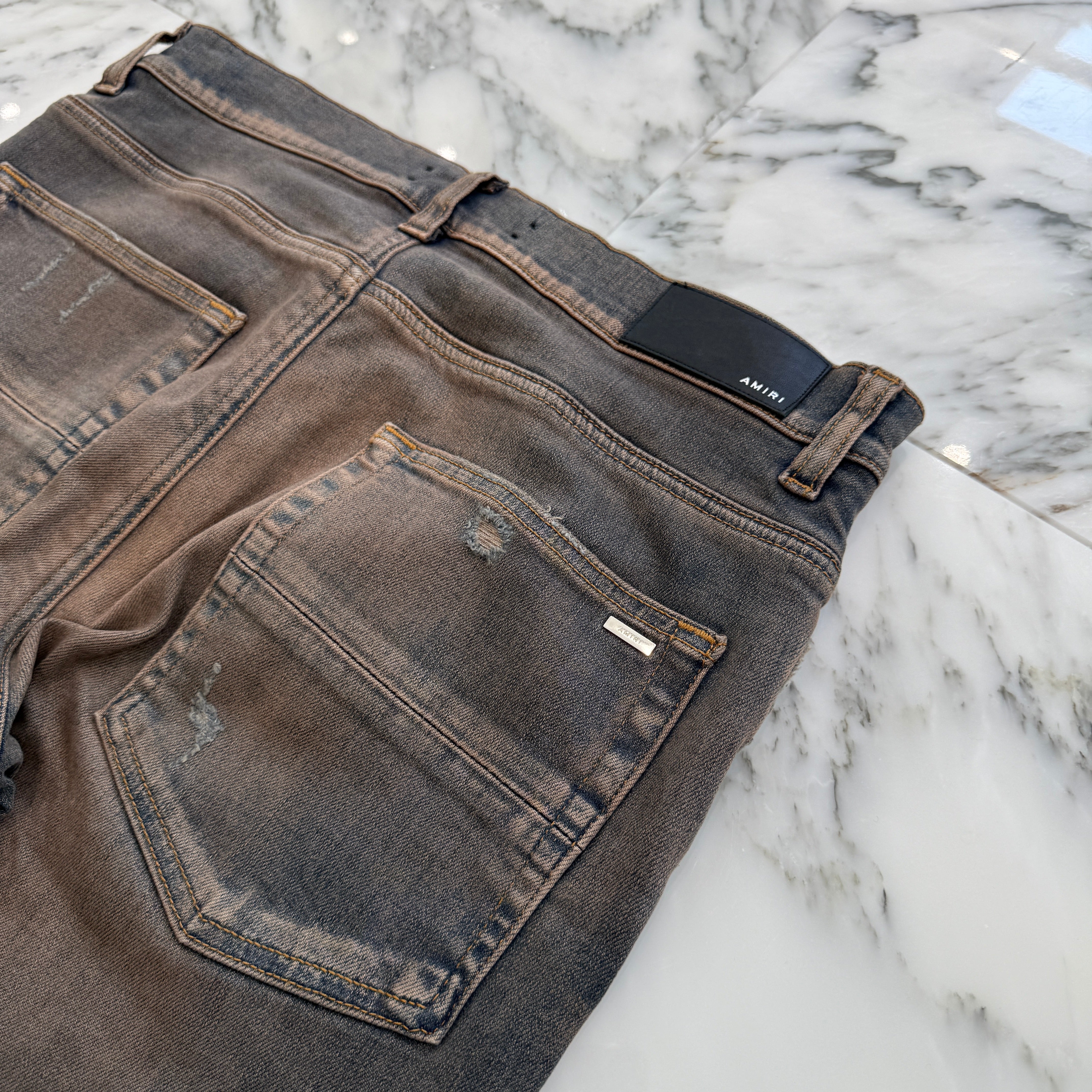 AMIRI 2023SS MX1 Viscose Ultrasuede Skinny Jeans Size 32 アミリ