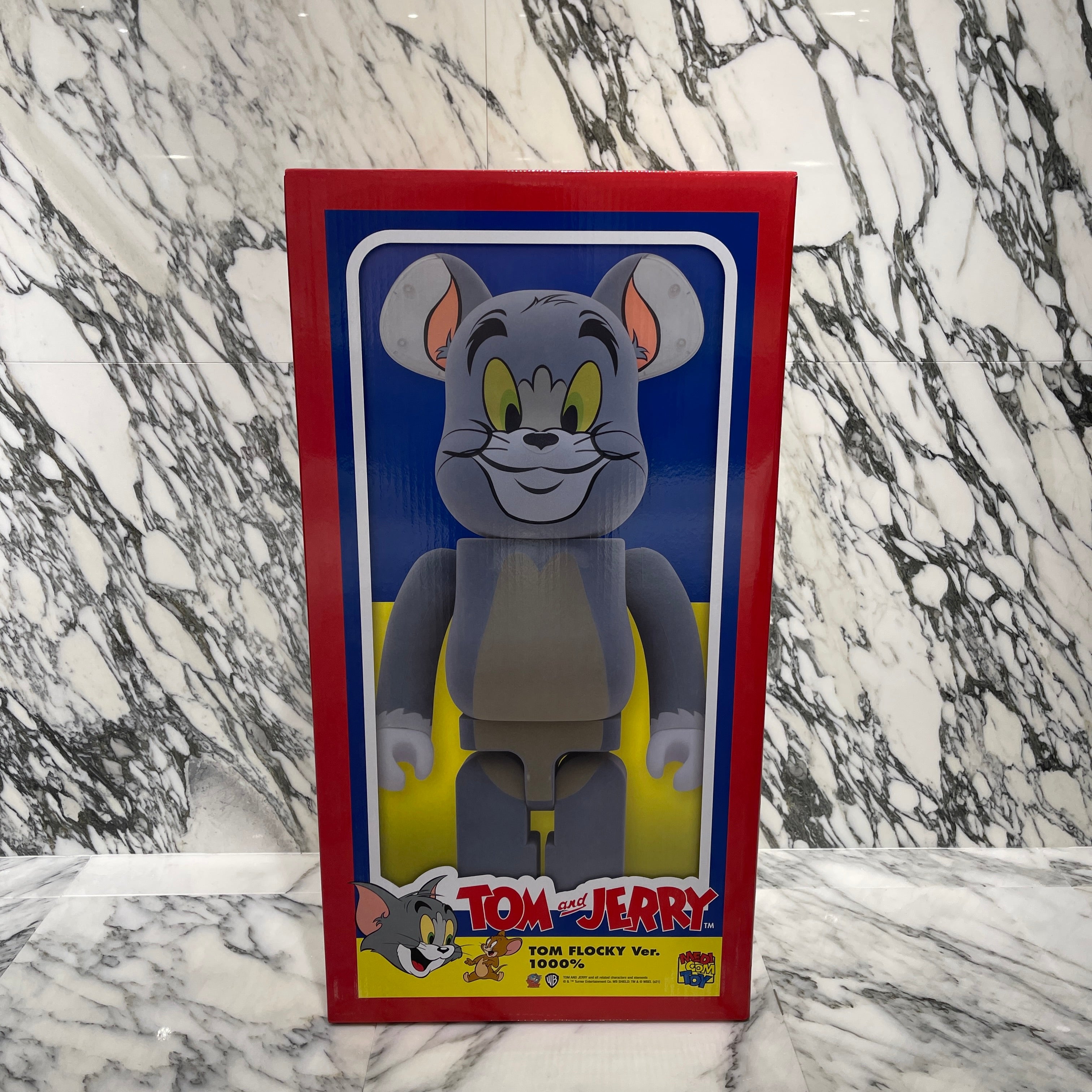 MEDICOM TOY 2020SS BE@RBRICK Tom And Jerry Flocked TOM 1000