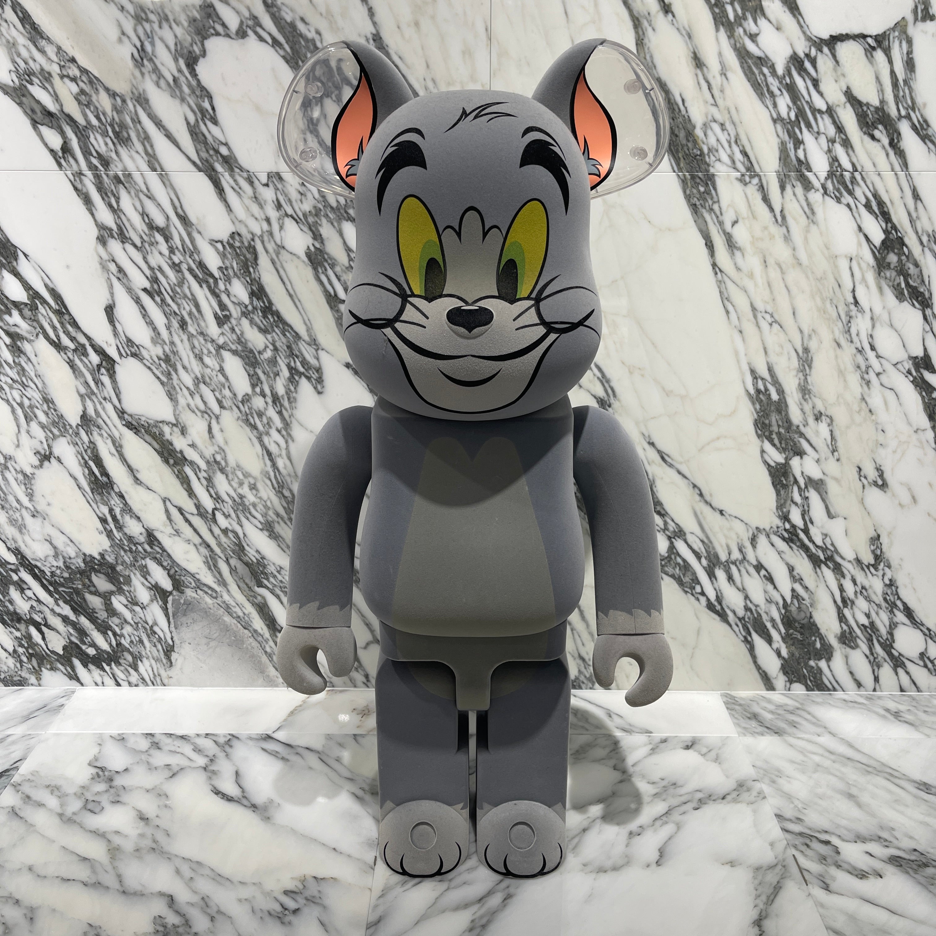 MEDICOM TOY 2020SS BE@RBRICK Tom And Jerry Flocked TOM 1000％ 1000TOM メディコムトイ ベアブリック トムとジェリー フロックド トム 1000%