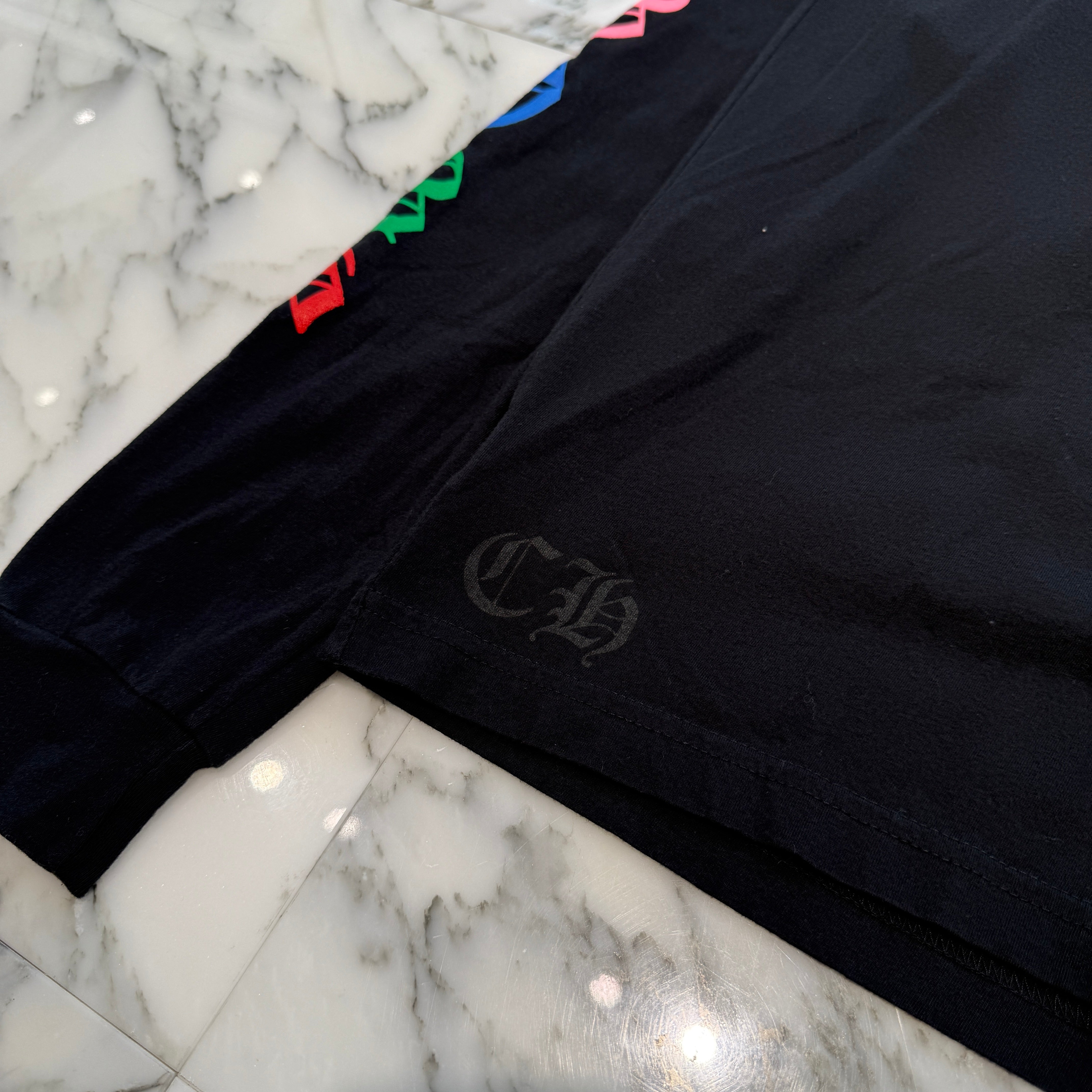 CHROME HEARTS 2021SS MLTCOL CEM CRS Long Sleeve Tee Size L クロムハーツ マルチカラー セメタリークロス ロングスリーブTシャツ サイズL