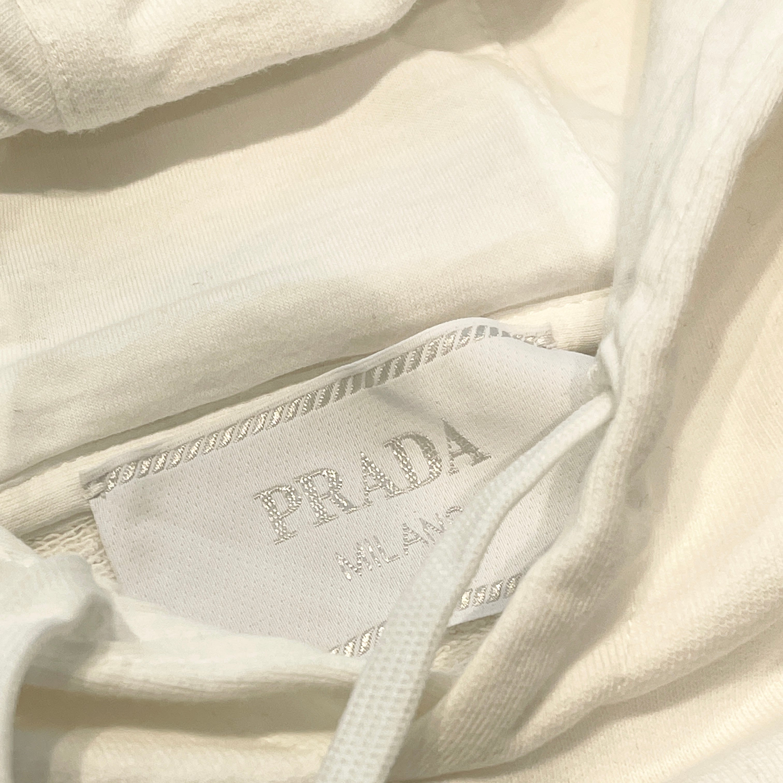 PRADA 2019SS Graphic Logo Print Pullover Hoodie UJL035 S191 1X02 Size M プラダ グラフィックロゴプリント プルオーバーフーディー サイズM