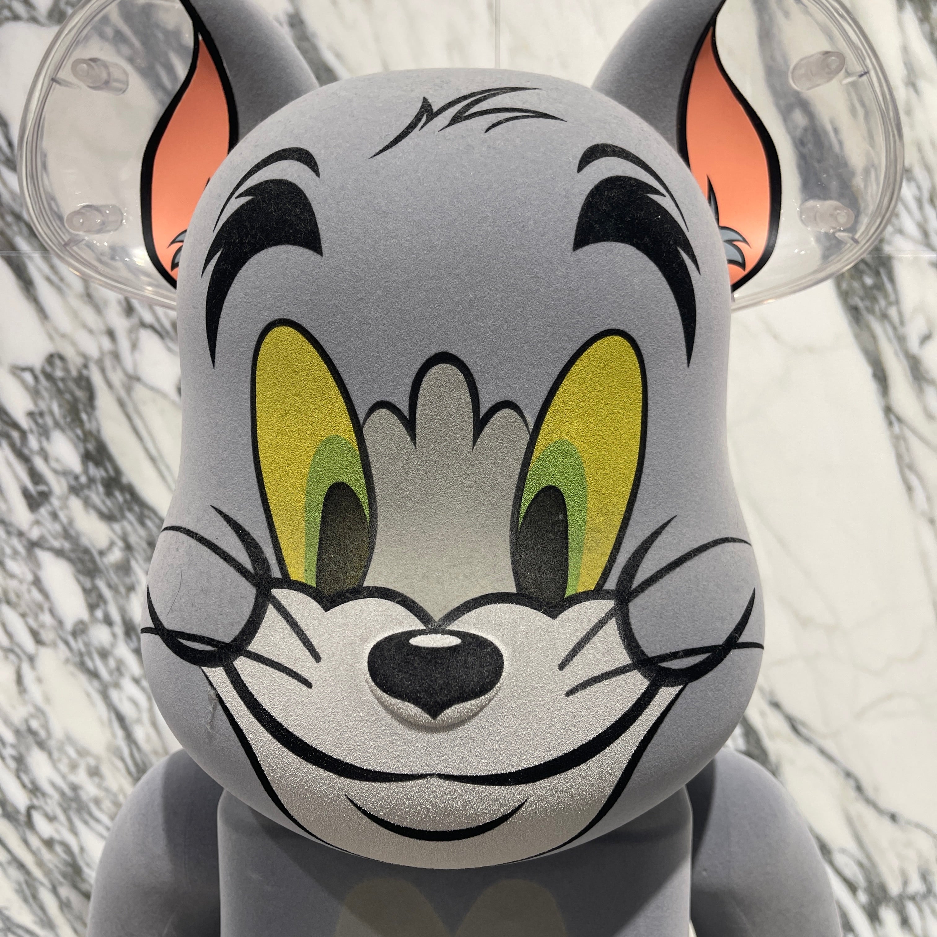 MEDICOM TOY 2020SS BE@RBRICK Tom And Jerry Flocked TOM 1000％ 1000TOM メディコムトイ ベアブリック トムとジェリー フロックド トム 1000%