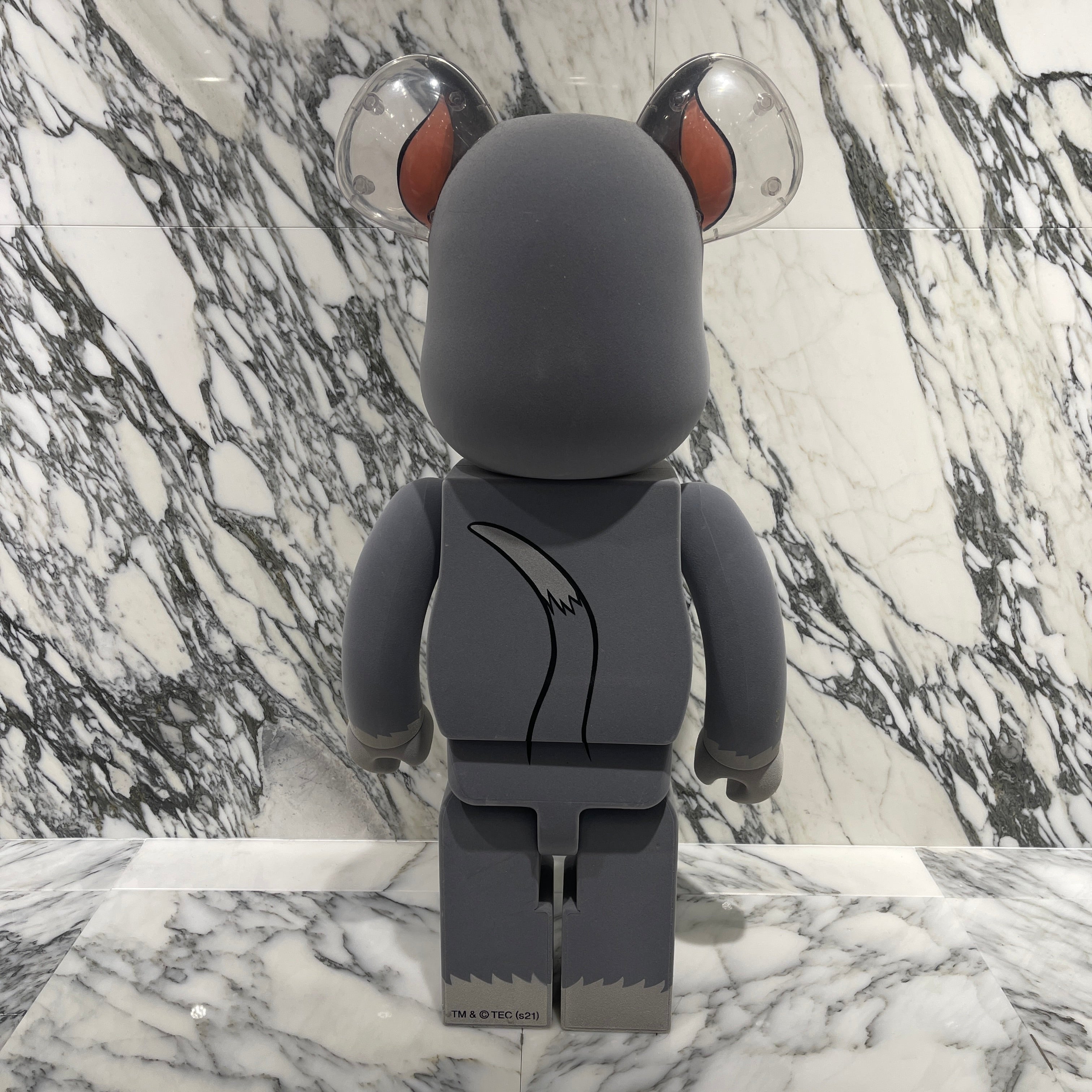 MEDICOM TOY 2020SS BE@RBRICK Tom And Jerry Flocked TOM 1000