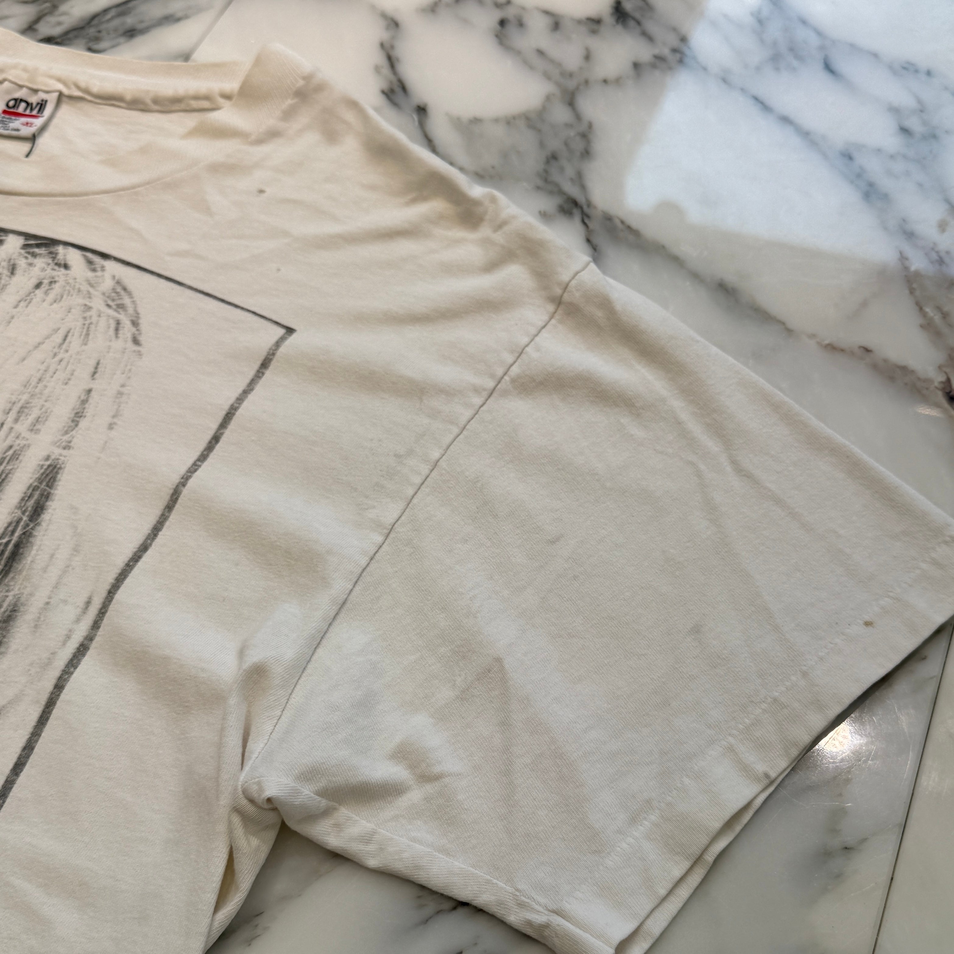 Vintage 90's Nirvana Kurt Cobain Memorial anvil S/S Tee Size XL