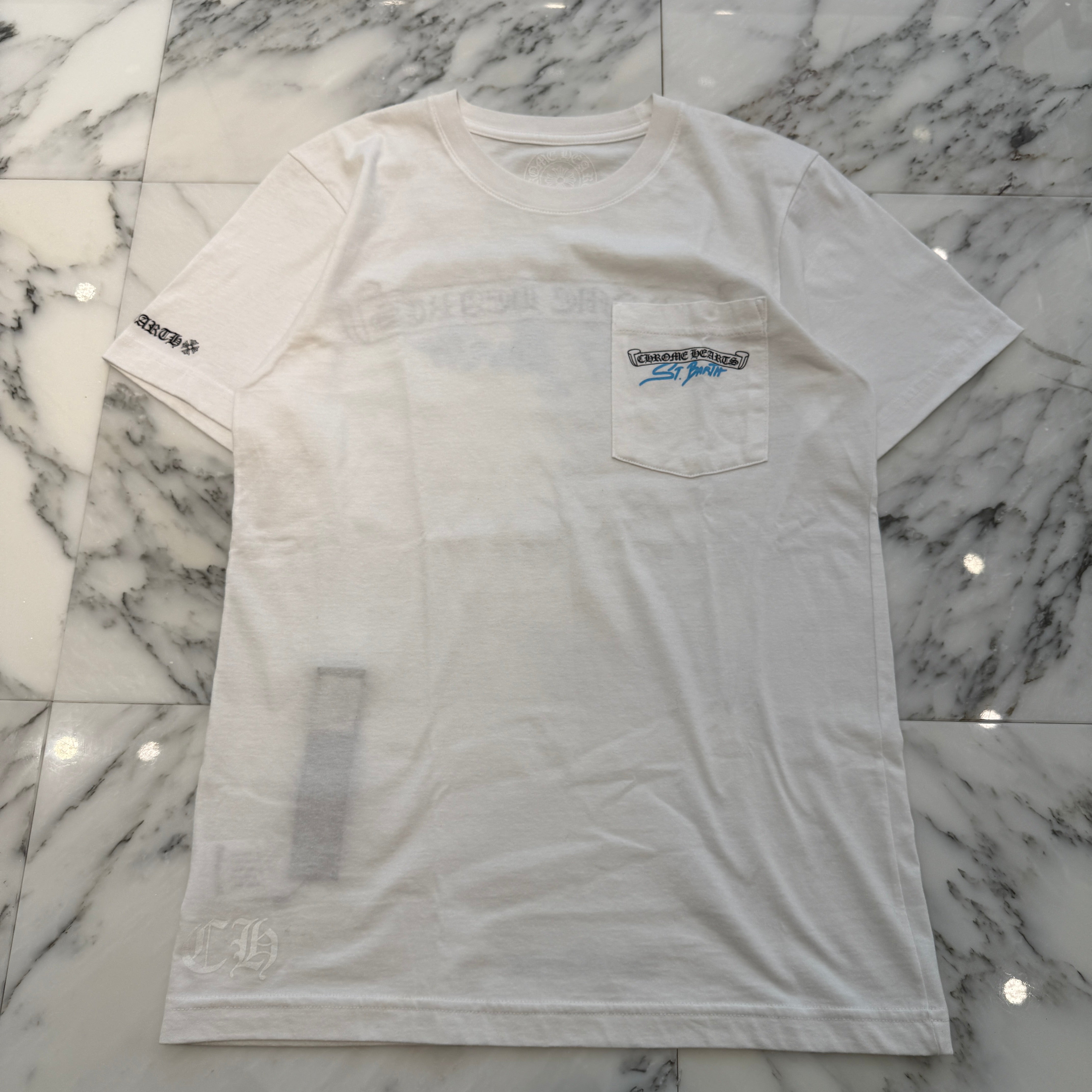 CHROME HEARTS St. Barth Limited Back Scroll Logo Tee Size S クロムハーツ セントバース限定 バックスクロールロゴ Tシャツ サイズS