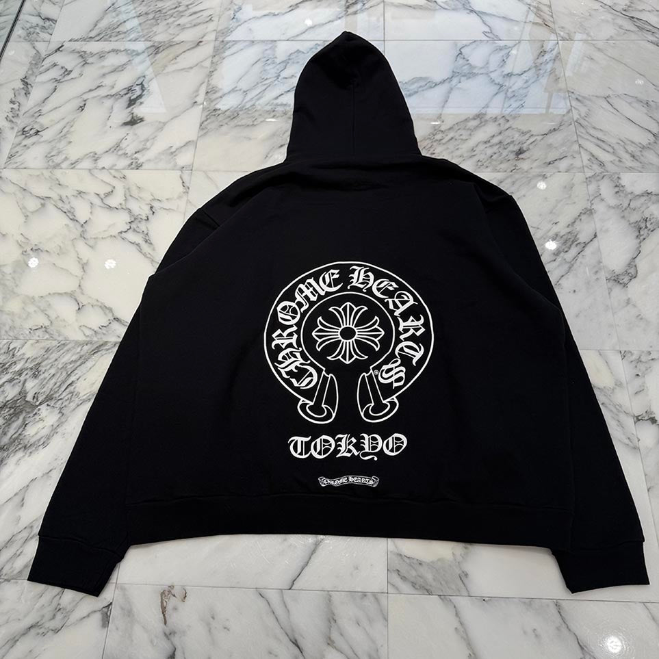 CHROME HEARTS TOKYO Limited Horseshoe Pullover Hoodie Size XXL クロムハーツ 東京限定 ホースシュー プルオーバーフーディ サイズXXL